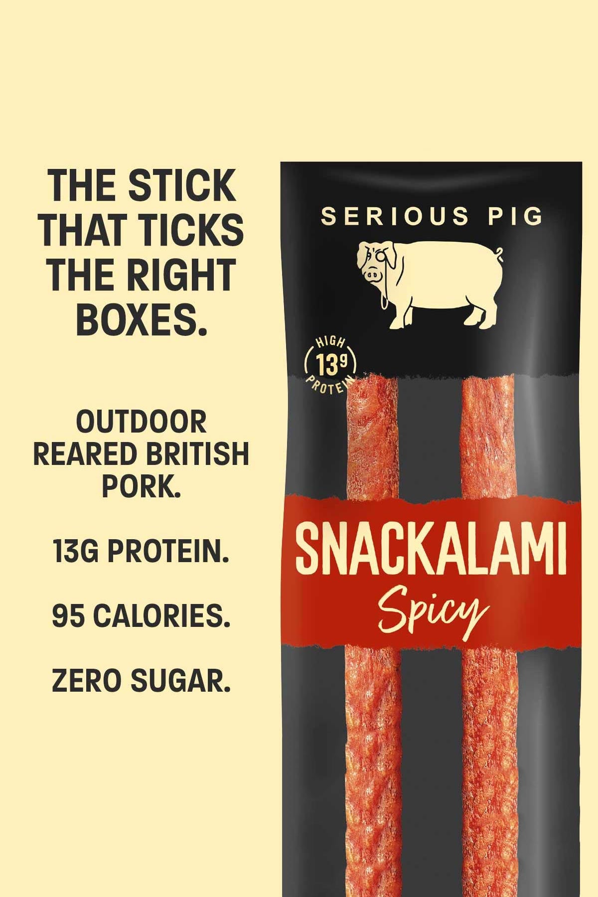 Serious Pig Snackalami Spicy