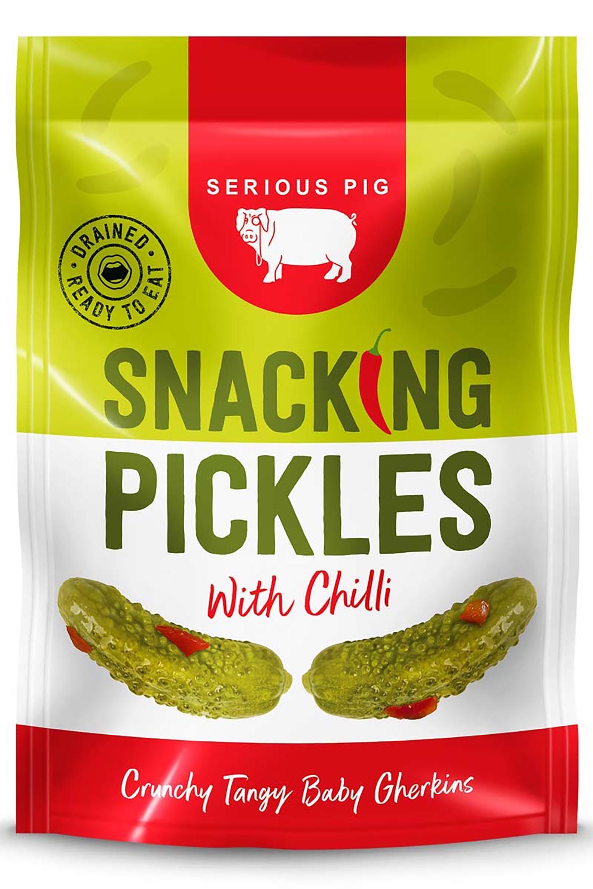 Serious Pig Snacking Pickles With Chilli
