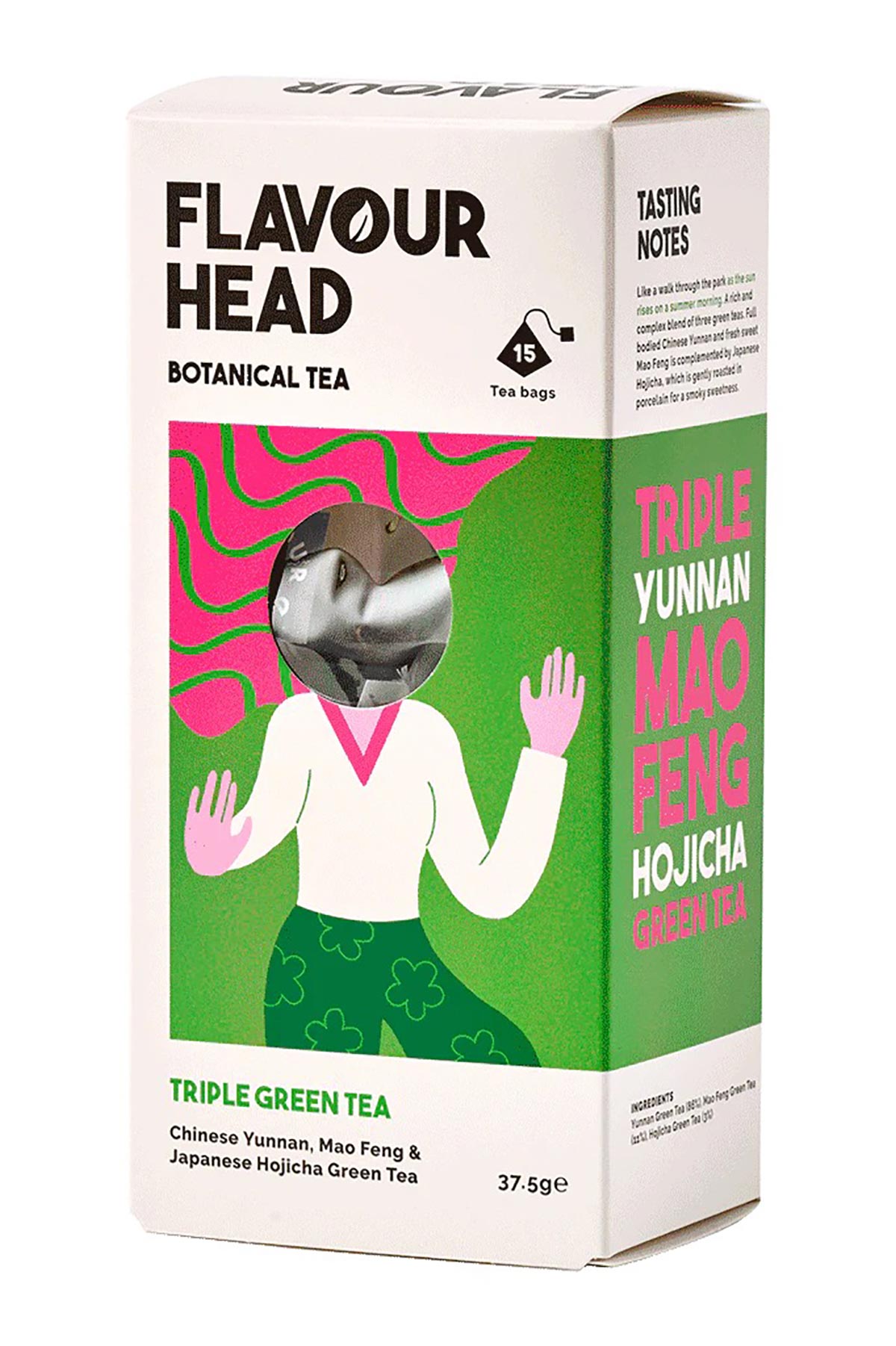 Flavour Head Triple Green Tea Bags