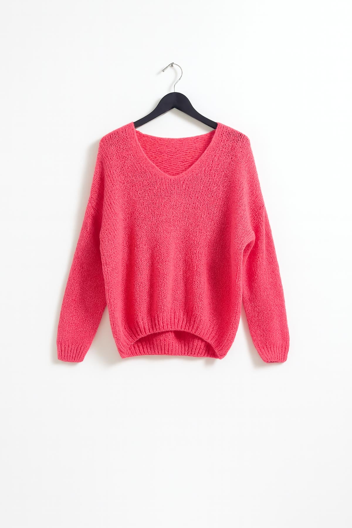 Urban Wild Woolly Jumper In Berry Pink Detail
