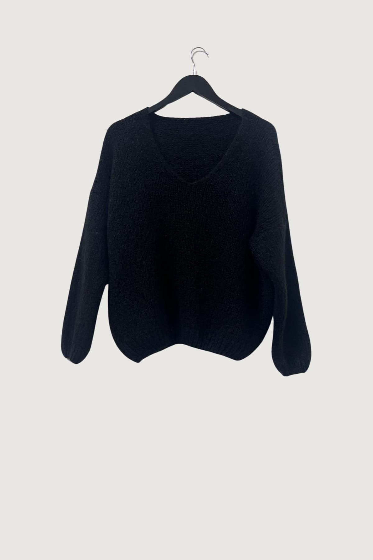 Mia Strada London Woolly Jumper In Pitch Black