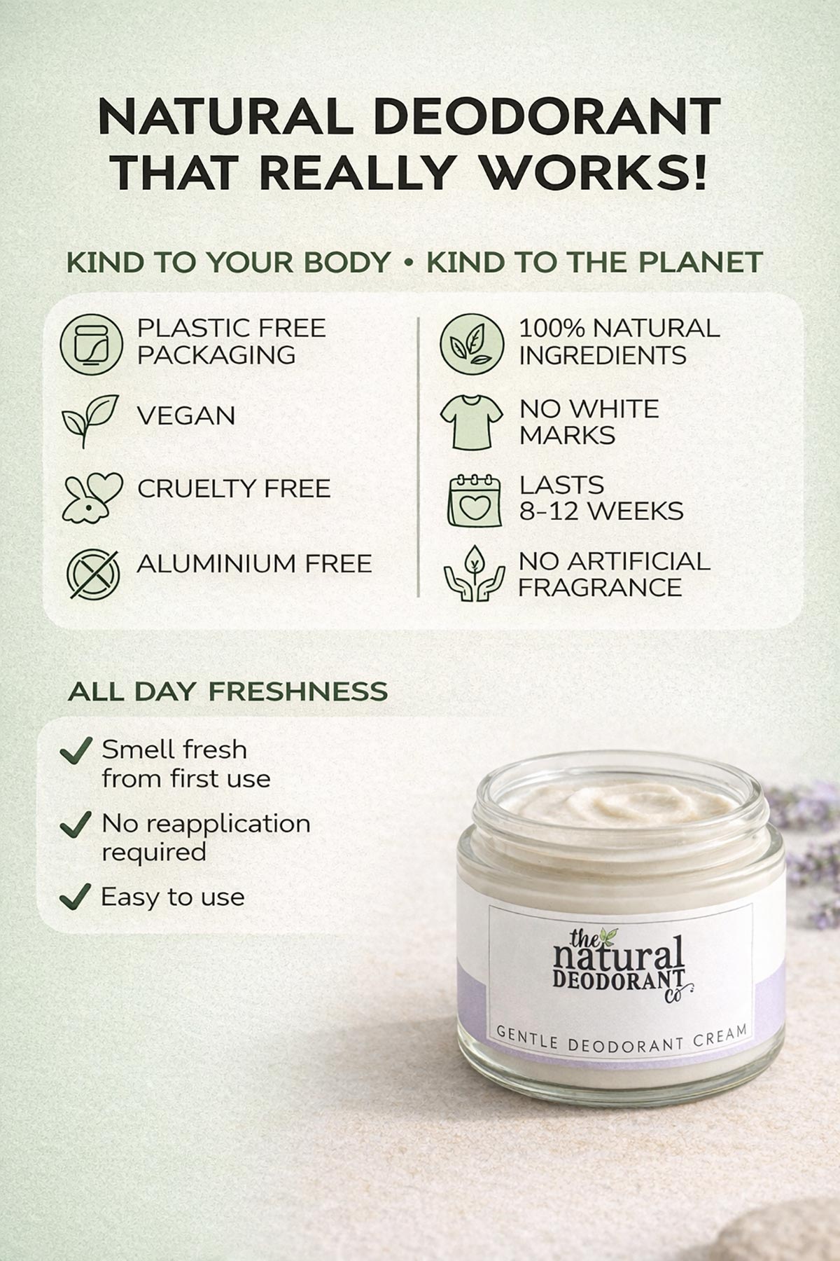 Aluminium-free vegan natural deodorant for men UK
