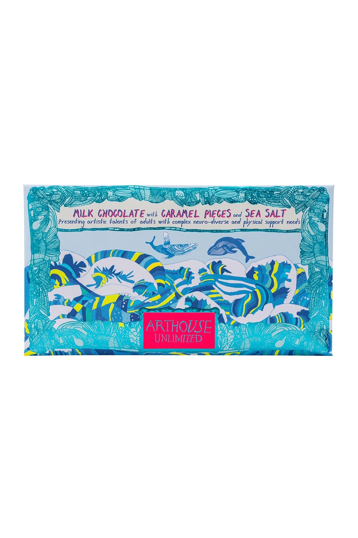 Milk chocolate with caramel and sea salt