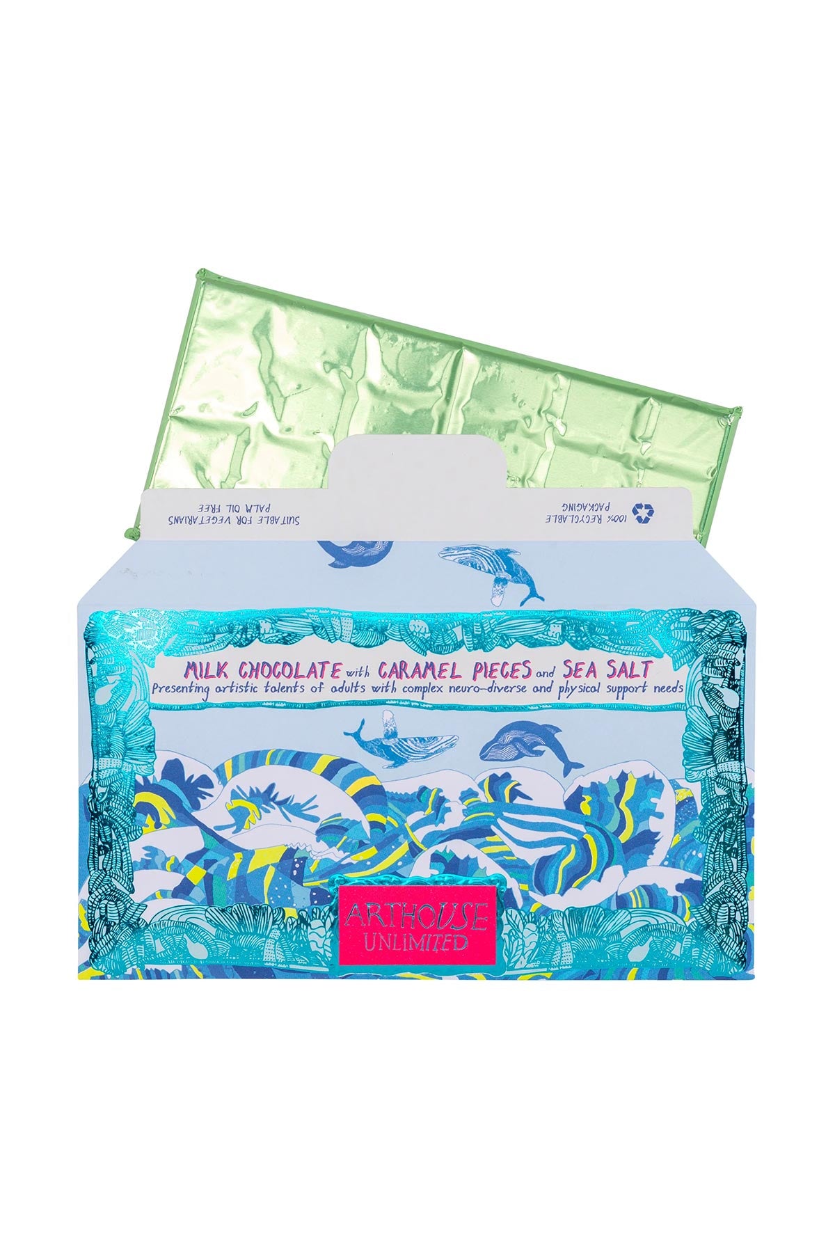 Swim with Whales chocolate bar by Arthouse Unlimited