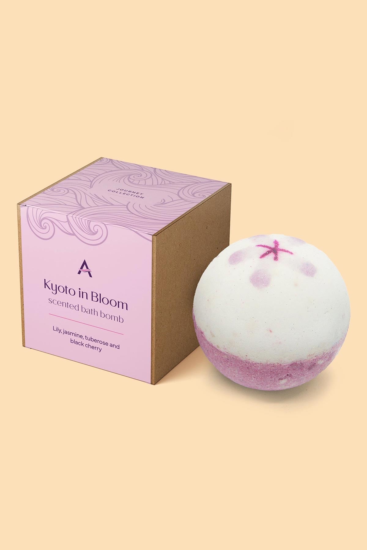 Kyoto in Bloom Cherry Blossom Bath Bomb by Ascent Bath & Body