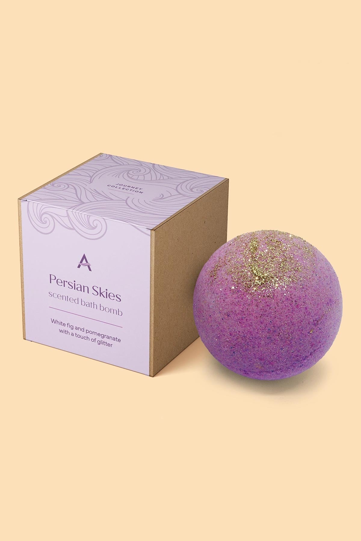 Persian Skies Fig & Pomegranate Bath Bomb by Ascent Bath & Body