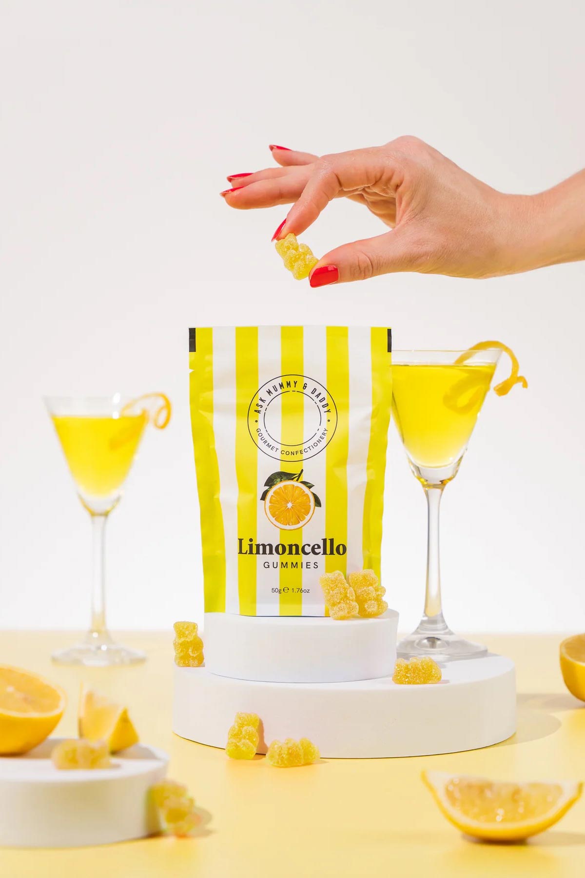 Limoncello gourmet gummies by Ask Mummy And Daddy!