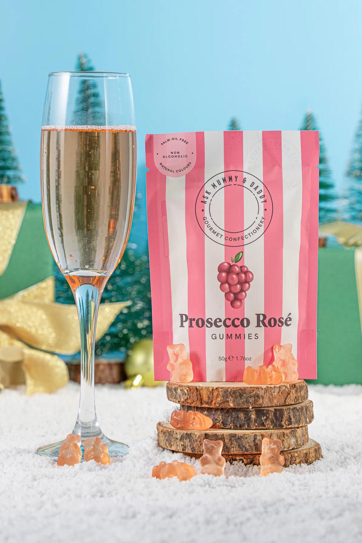 Ask Mummy And Daddy! Prosecco Rosé gummies pack