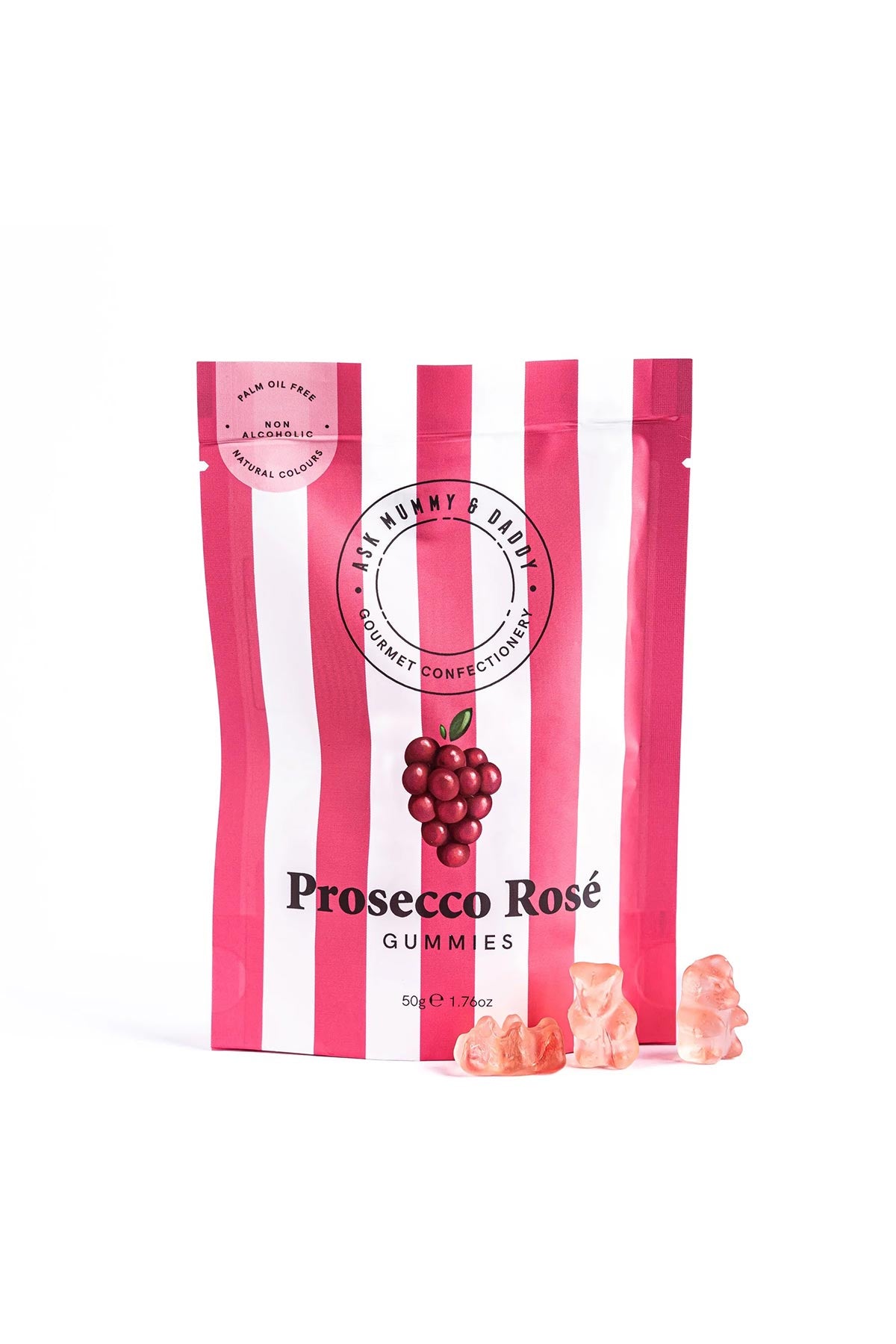 Ask Mummy And Daddy! Prosecco Rosé gummies pack