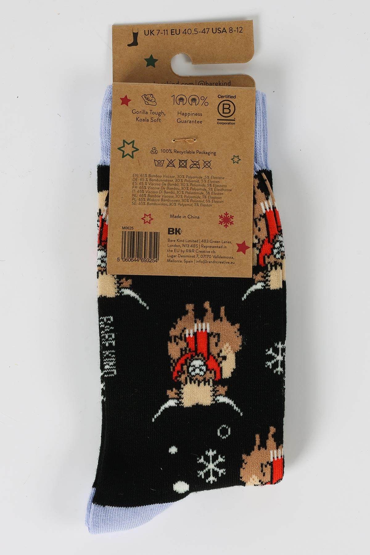 Eco bamboo highland cow socks by Bare Kind