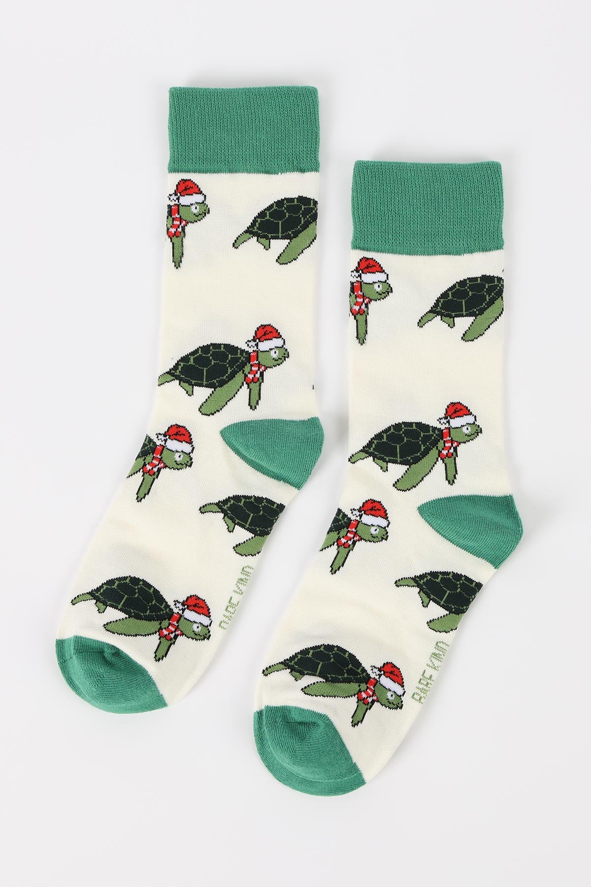 Eco bamboo turtle socks by Bare Kind detail