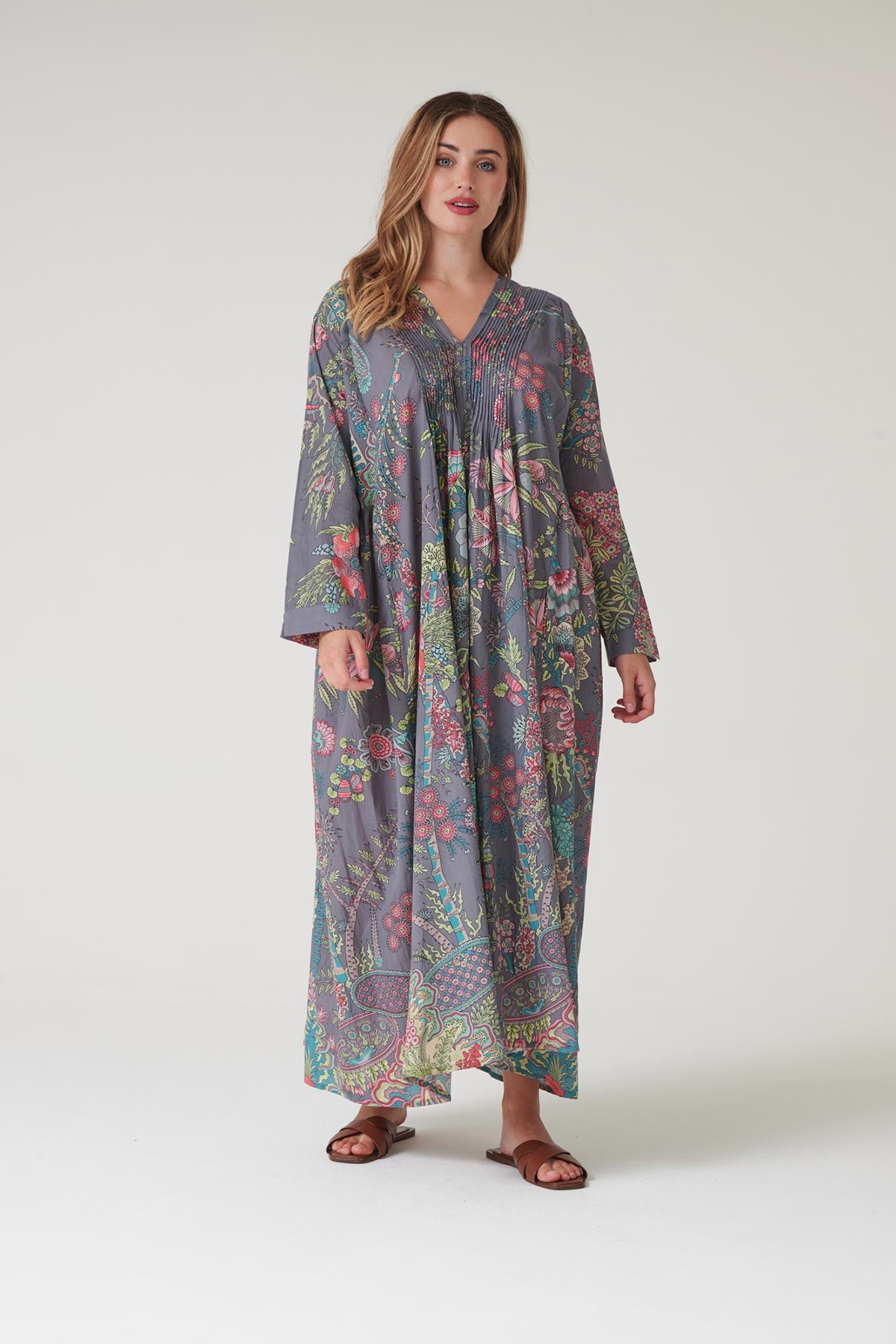 Contemporary British design printed dress