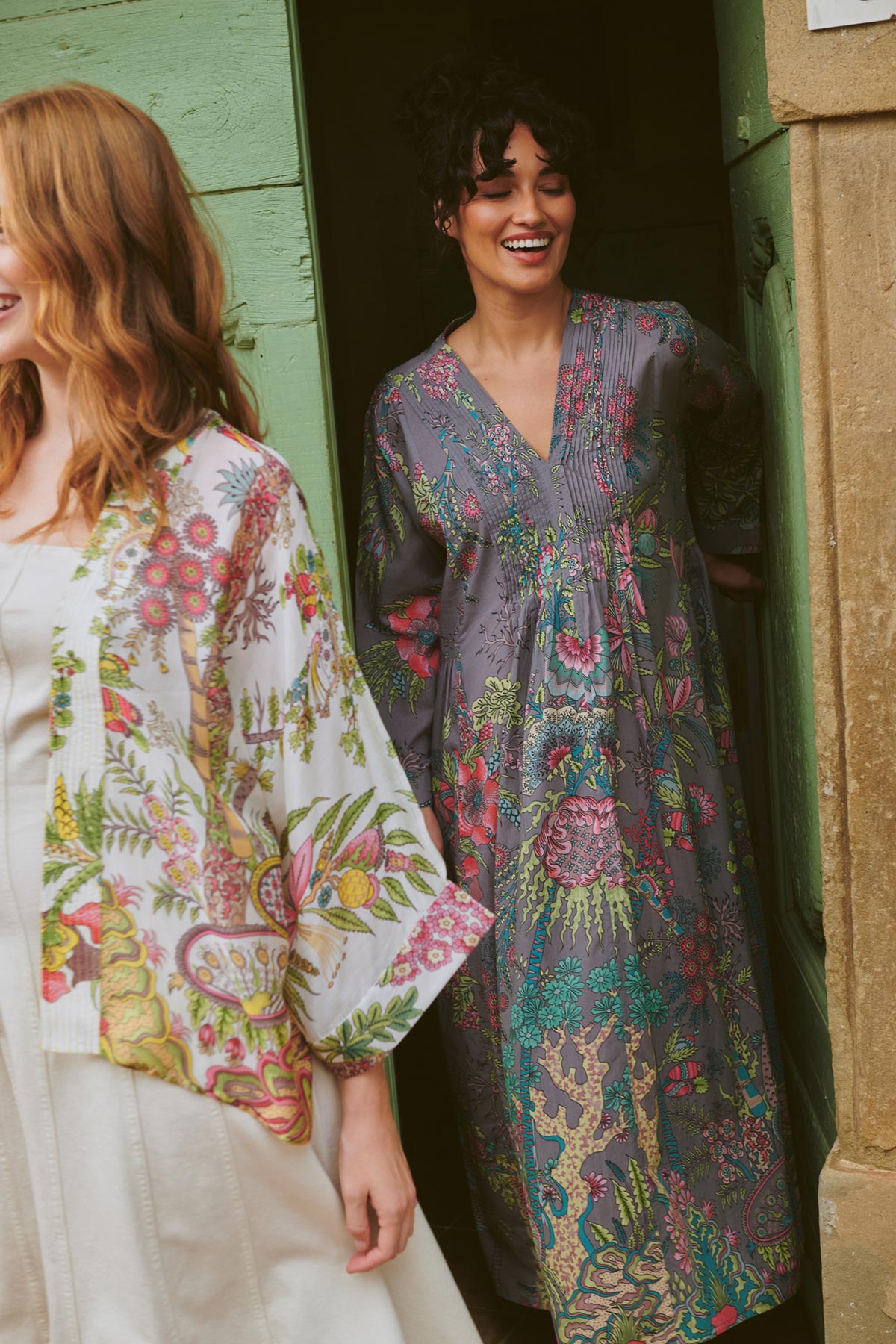 Bold grey print dress curated by Urban Wild