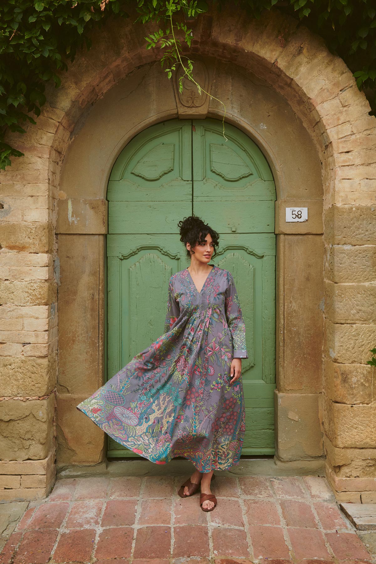 Design-led organic cotton statement dress