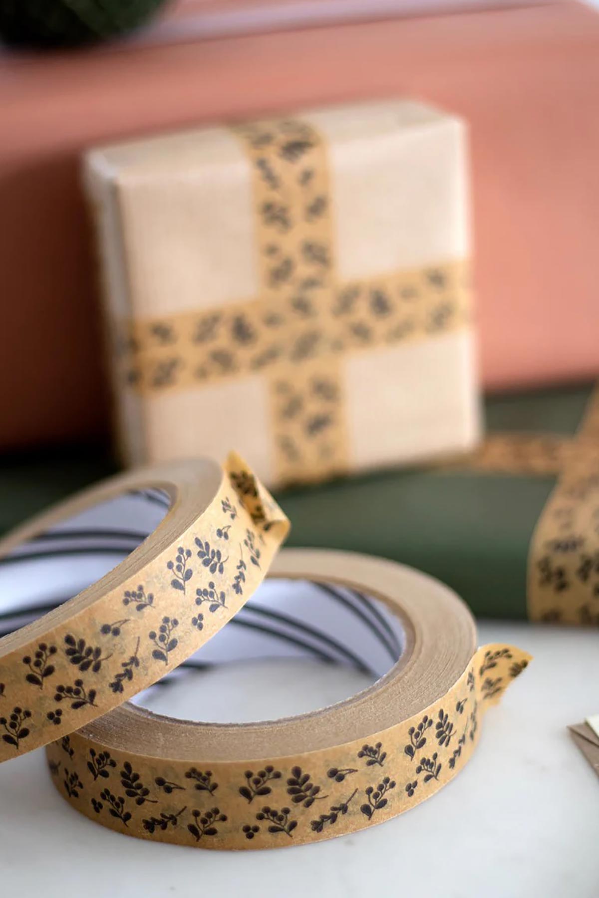 Cascayde botanical print paper tape 24 mm x 50 m