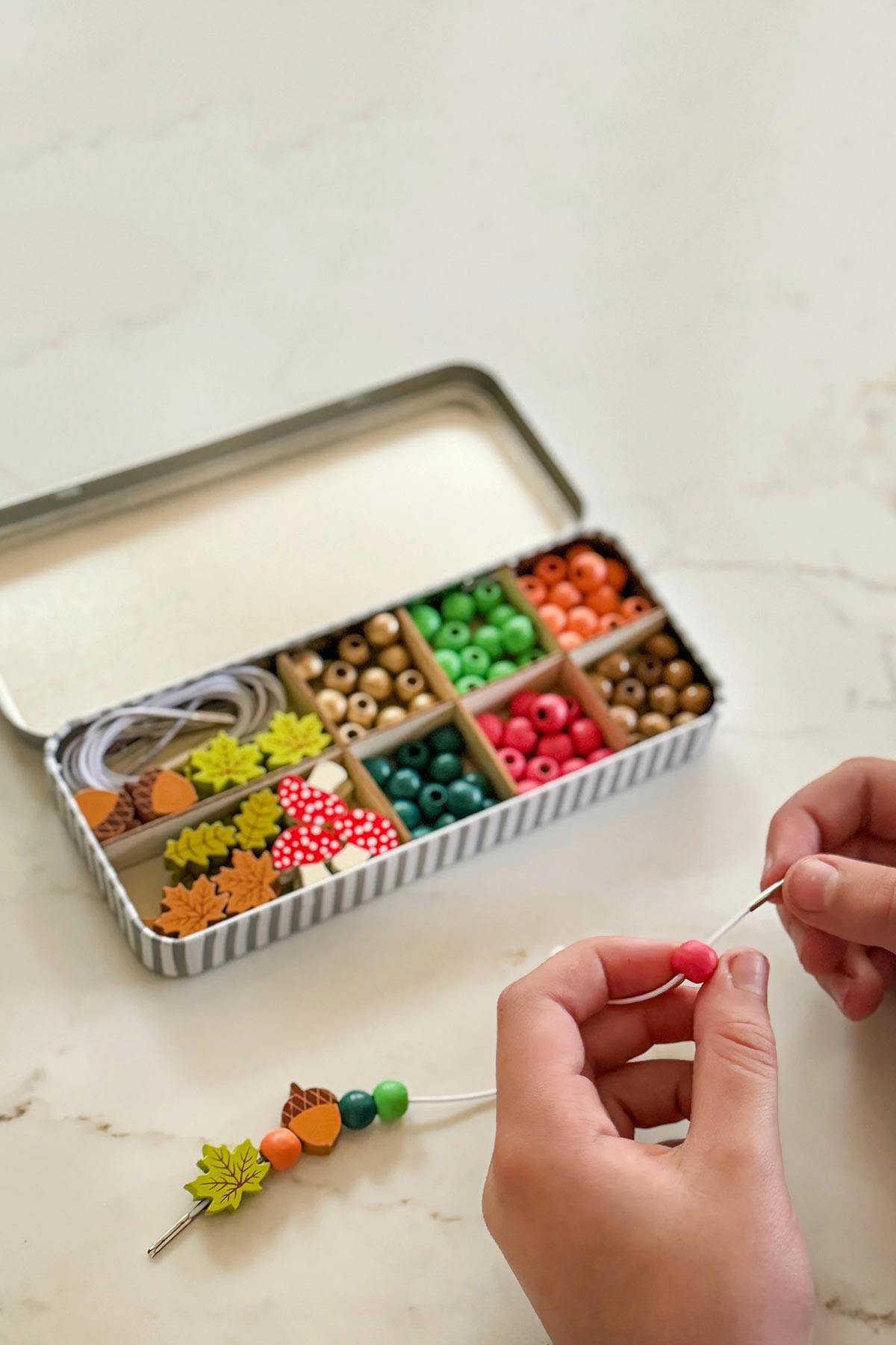 Forest bracelet beading kit for kids