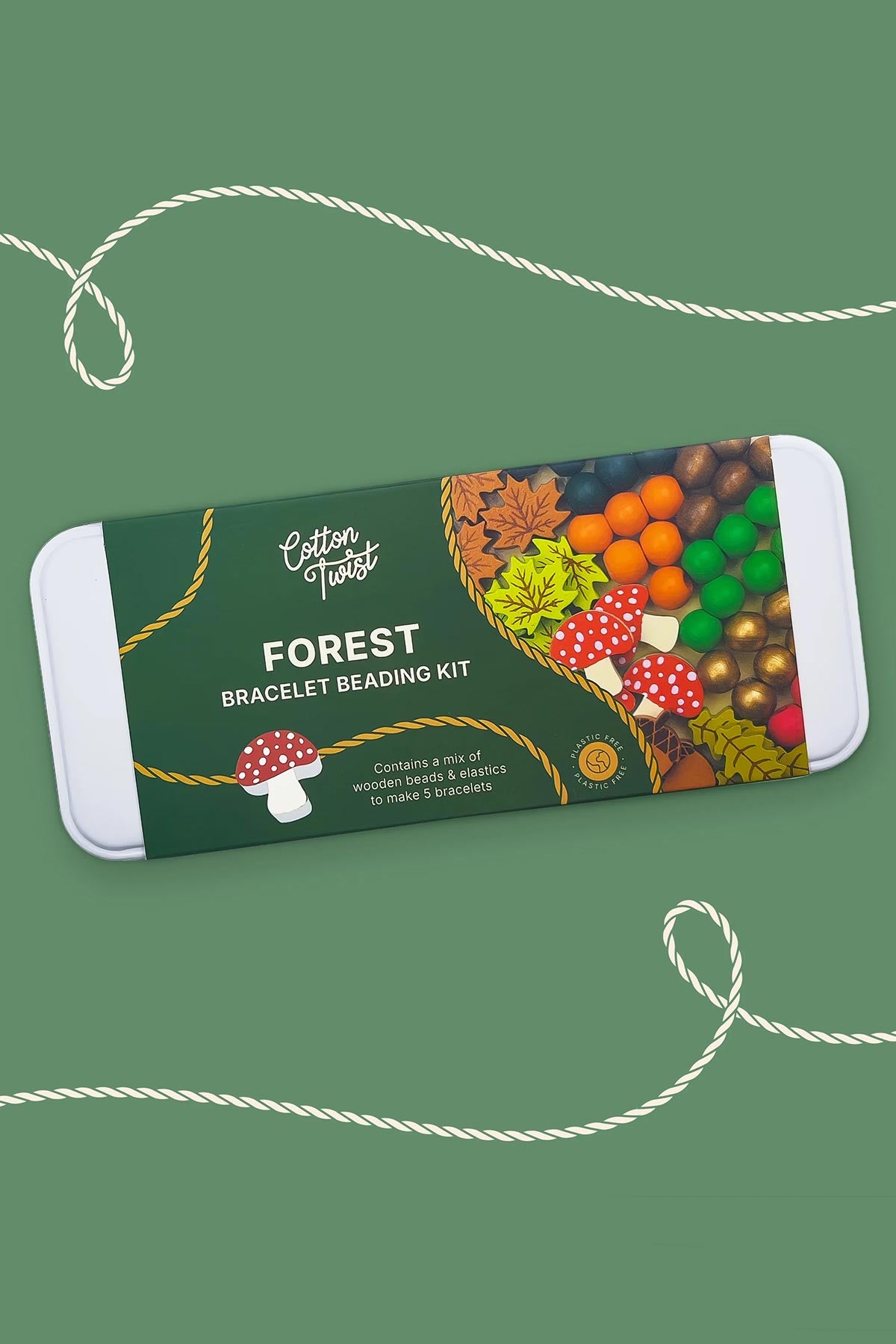 Sustainable forest themed beading kit