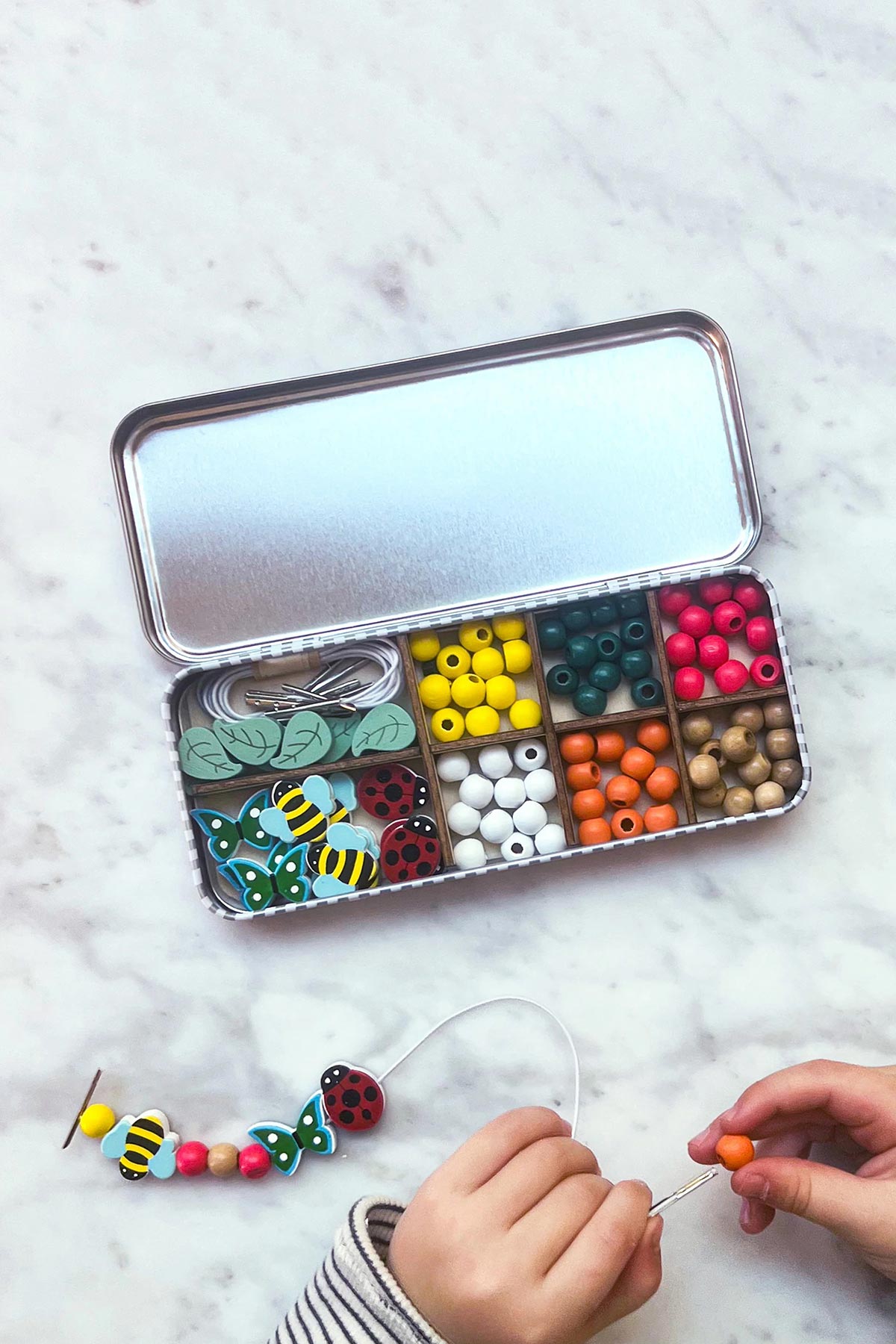 Minibeast bracelet beading kit for kids