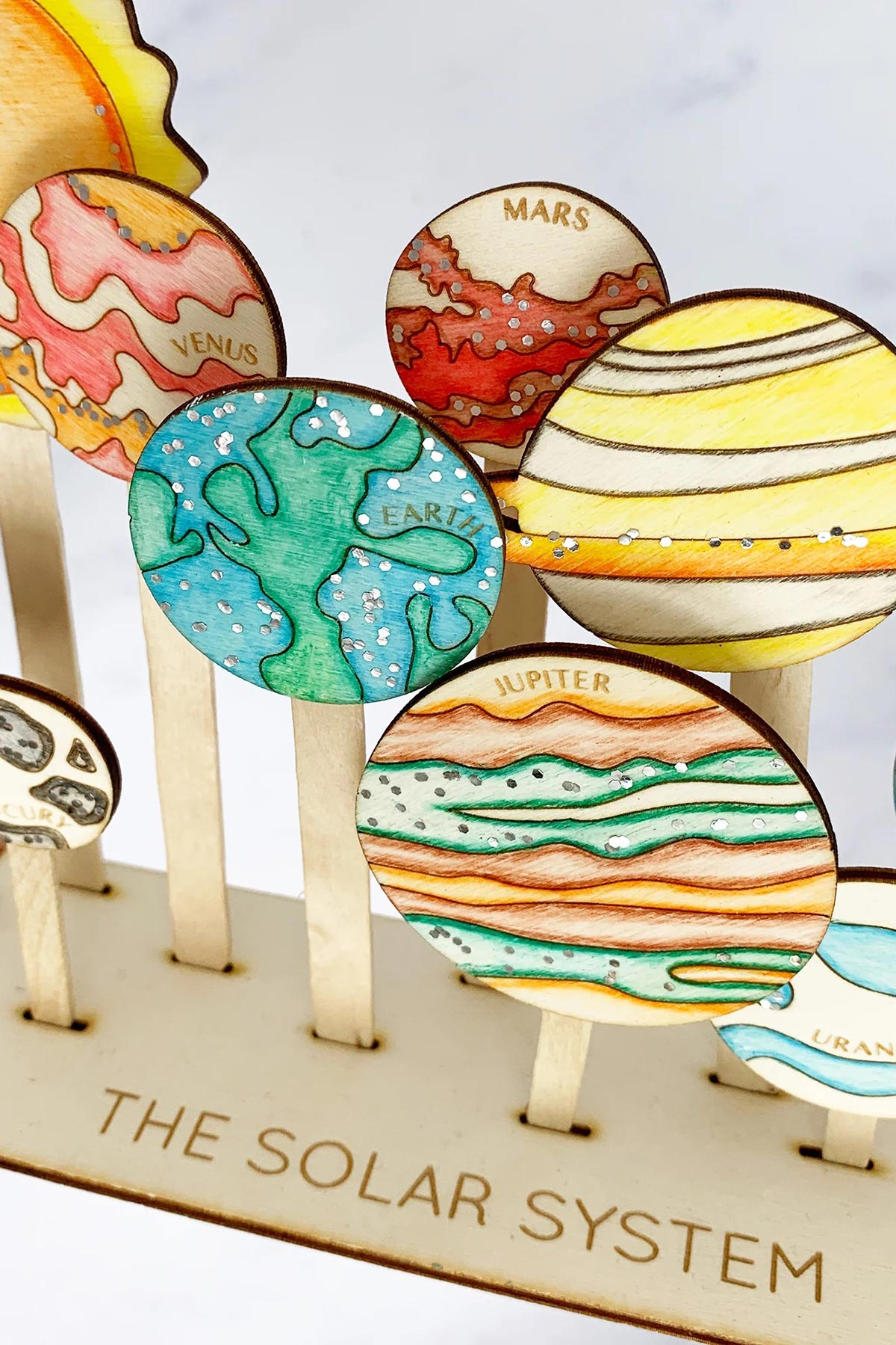 Cotton Twist Solar System Craft Kit planets