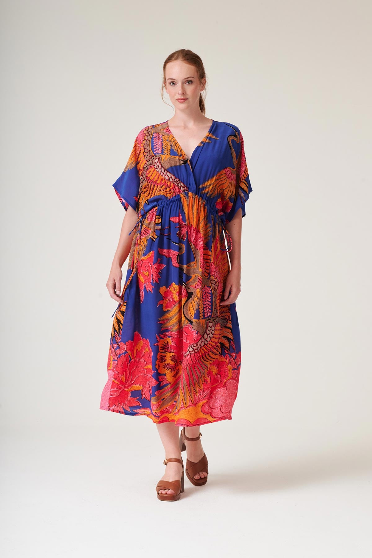 Crane Cobalt String Dress by One Hundred Stars at Urban Wild