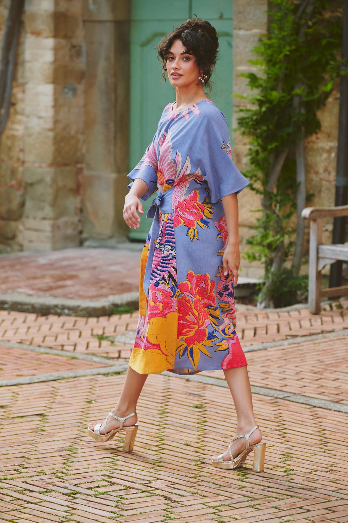 56% Ecovero viscose 44% cotton dress