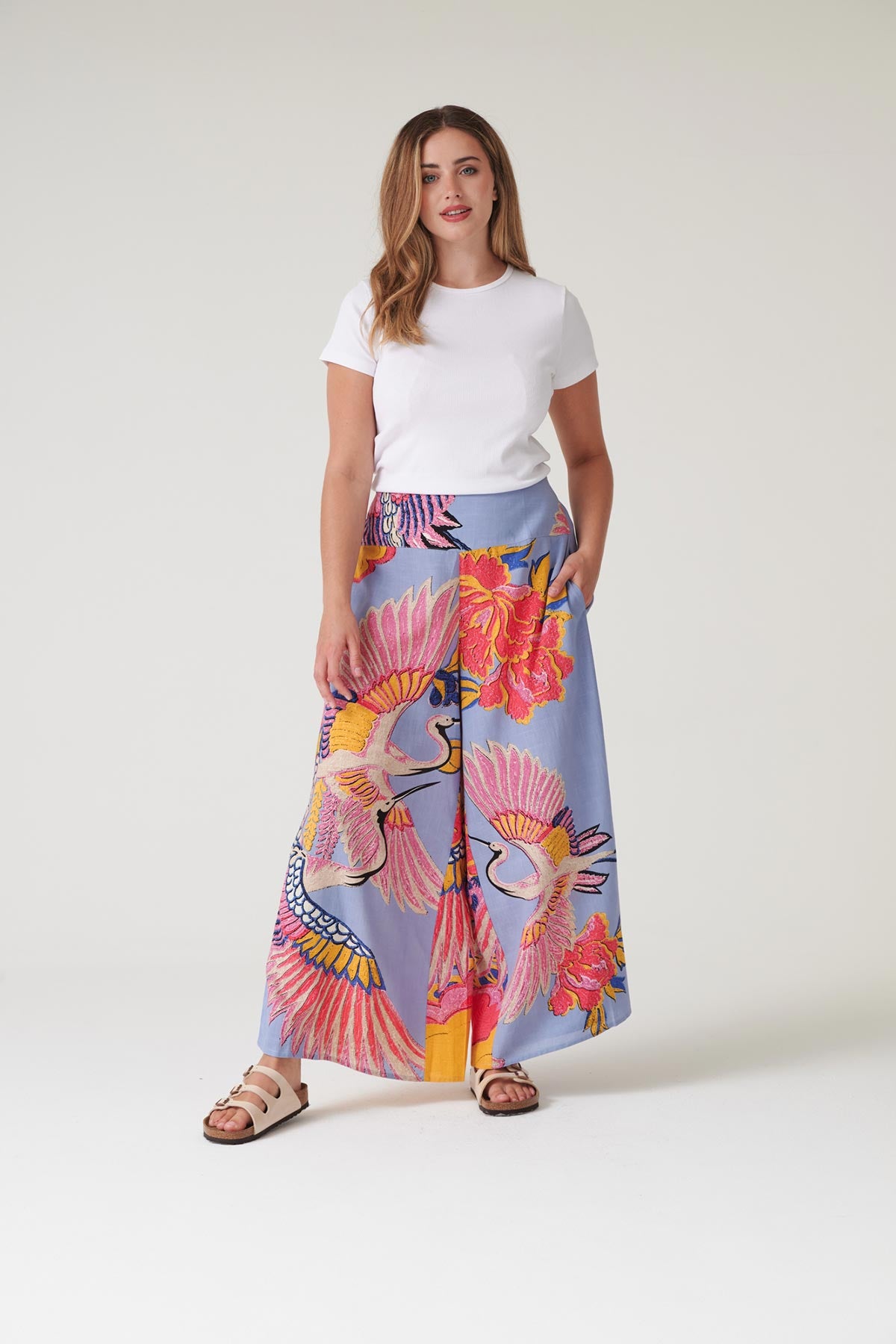 Contemporary British design printed pants