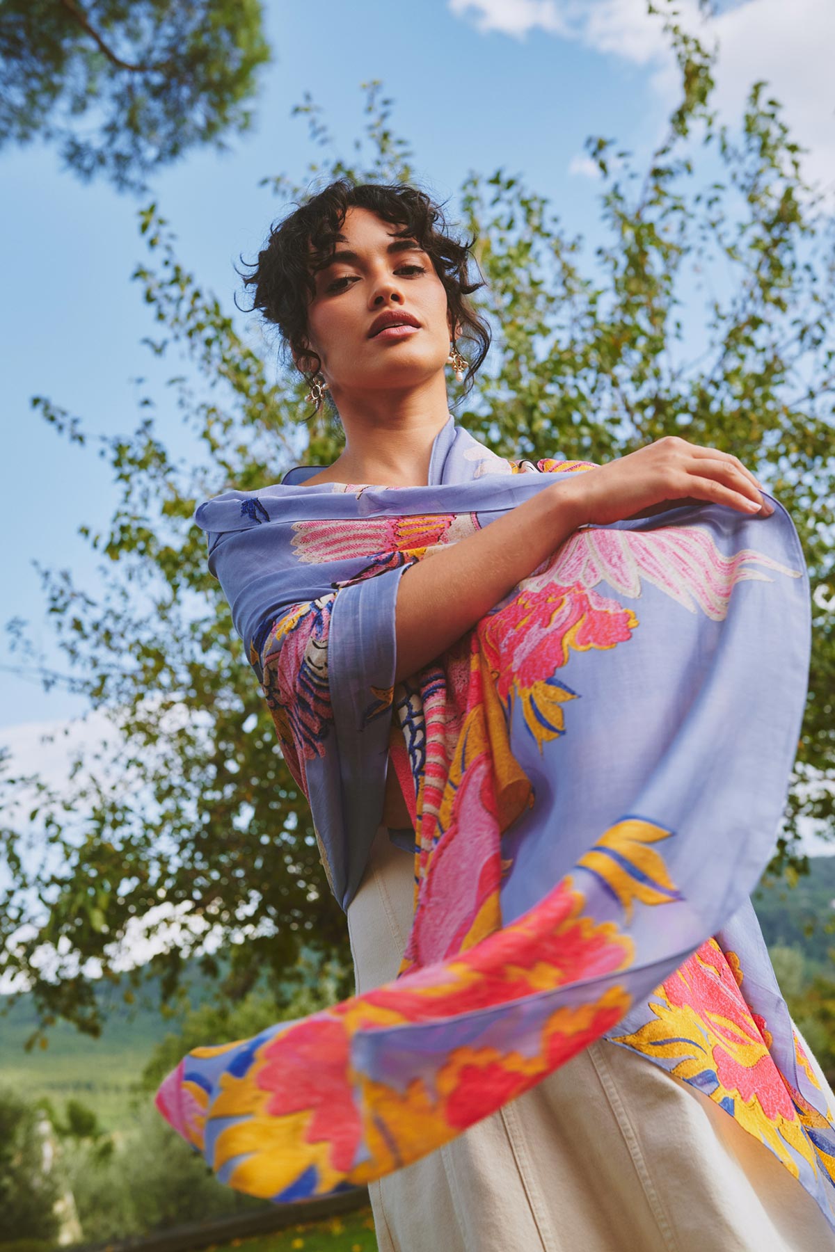 Design-led printed scarf curated by Urban Wild