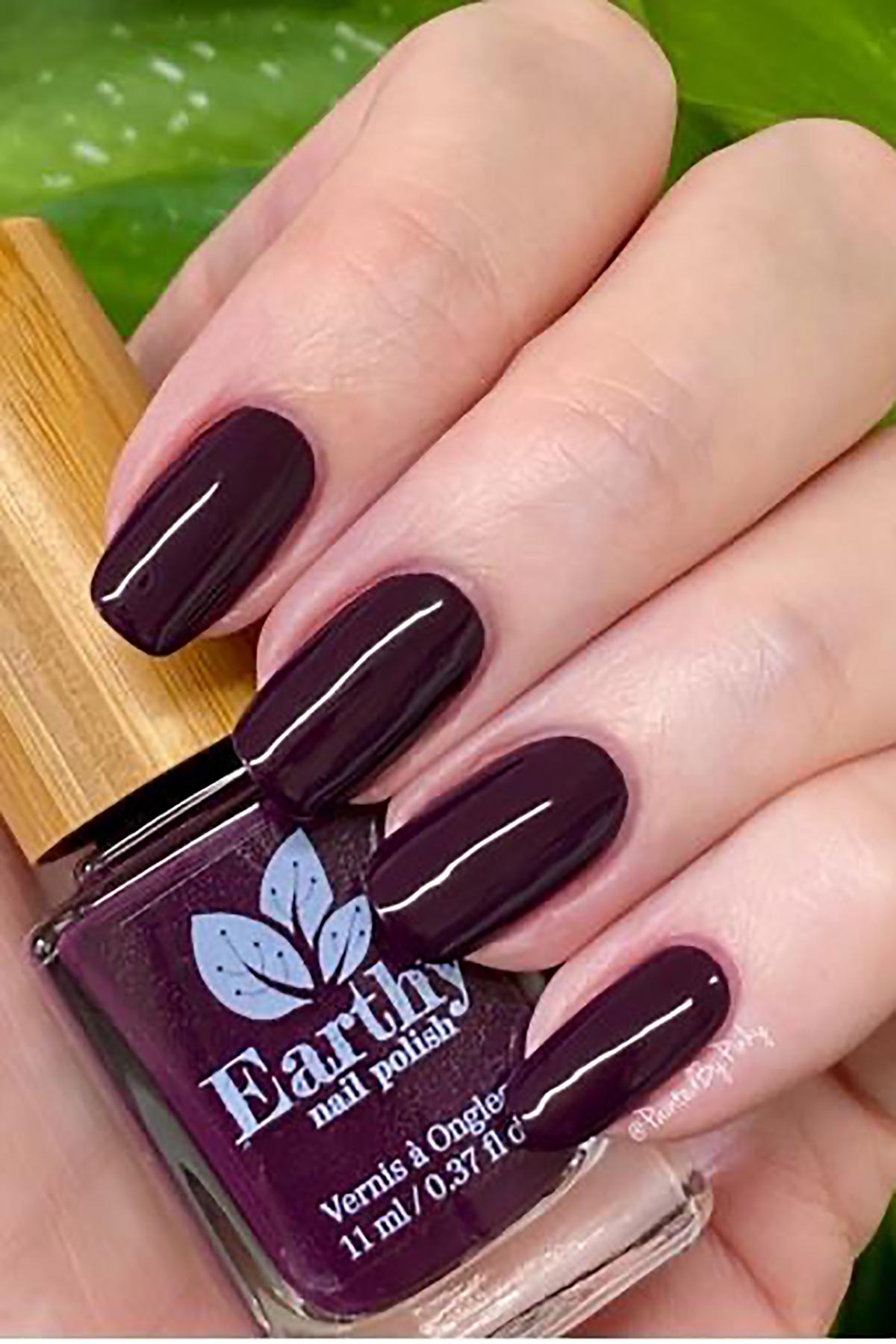 Earthy Purple Rain Nail Polish swatch violet purple metallic finish
