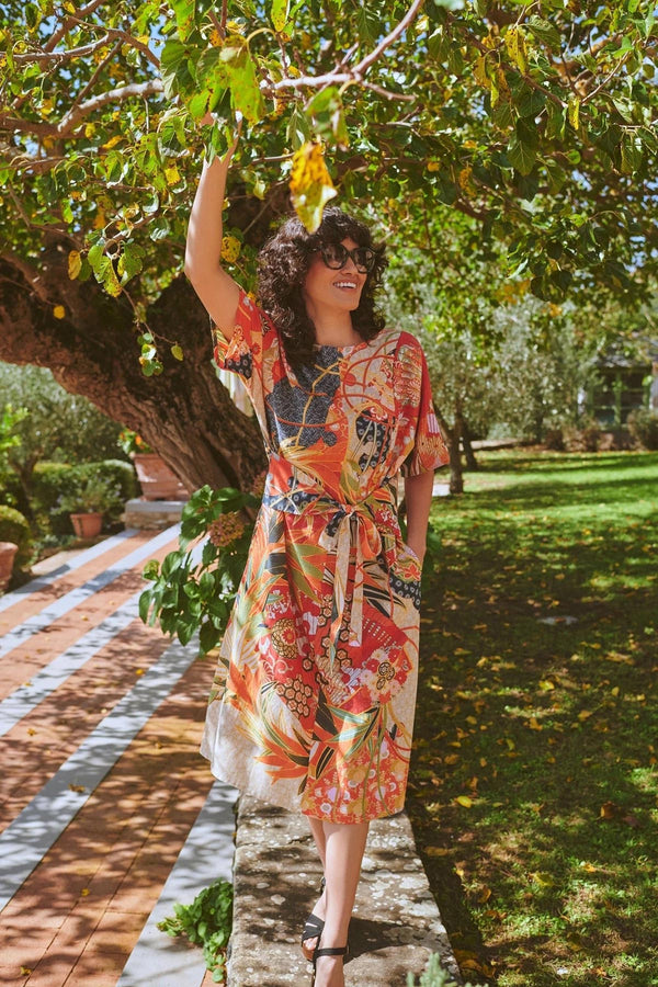 Fans Scarlet Obi Dress by One Hundred Stars at Urban Wild