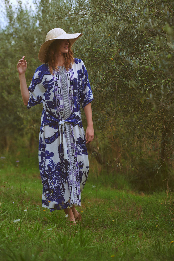 Giant Willow Blue Obi Dress by One Hundred Stars at Urban Wild