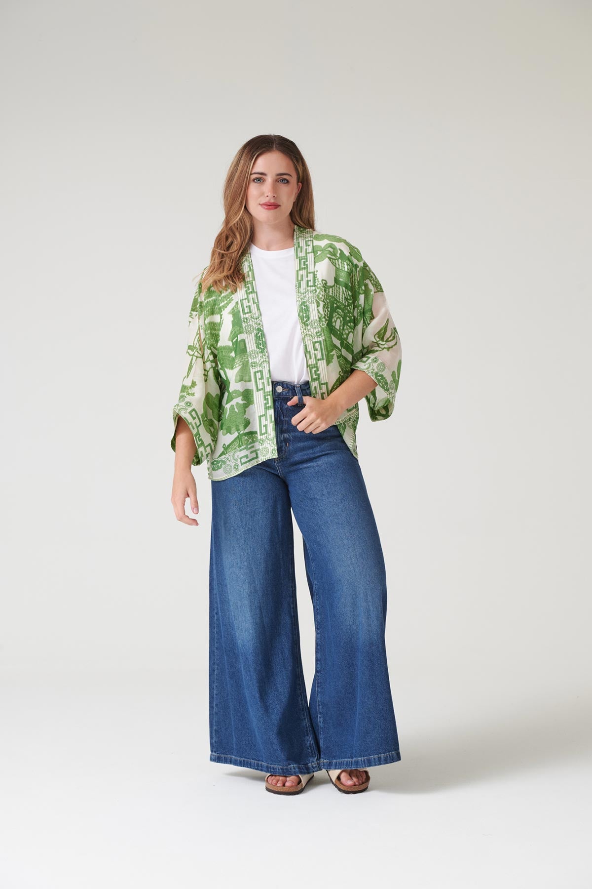 Giant Willow Green kimono by One Hundred Stars at Urban Wild