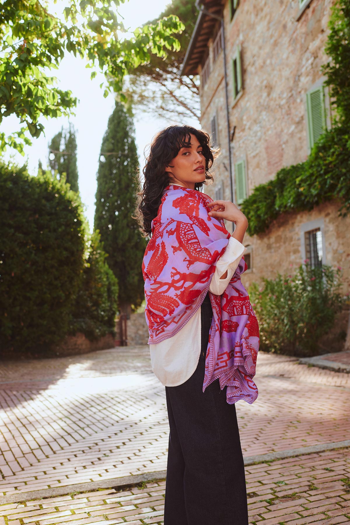 Contemporary British design oversized scarf