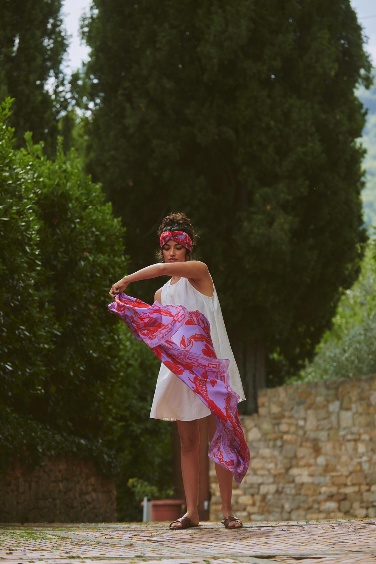 Giant Willow Violet scarf by One Hundred Stars at Urban Wild