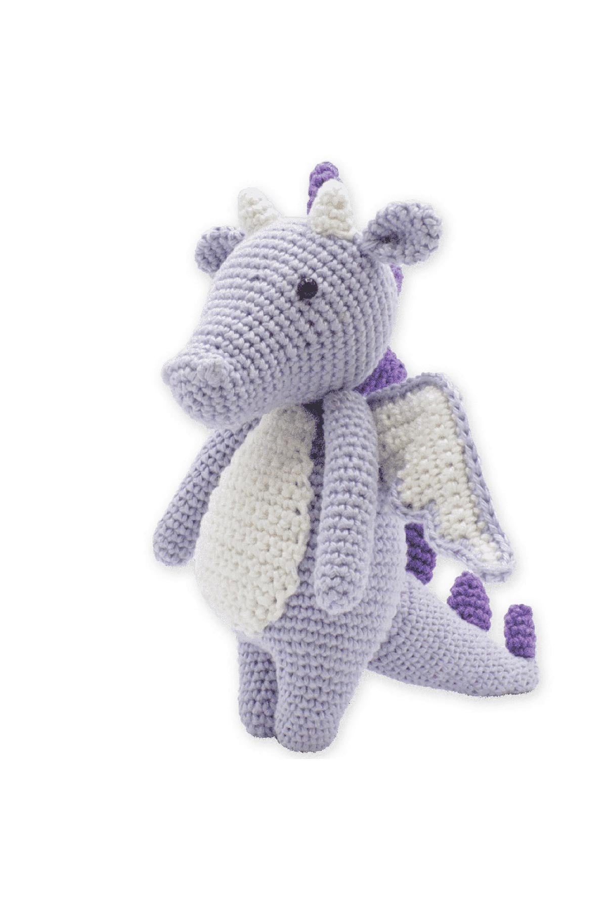 Completed Dragon Syl crochet toy