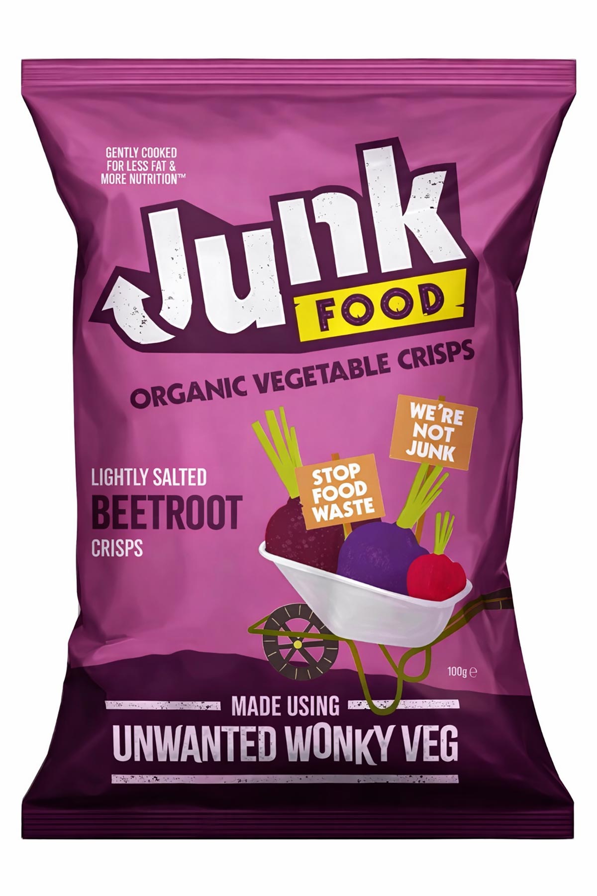 Junk Food Organic Lightly Salted Beetroot Crisps