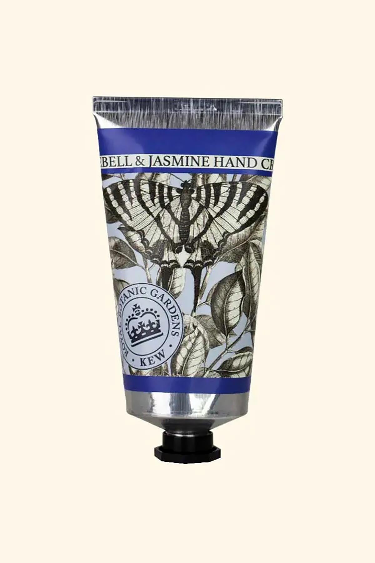 Kew Gardens Bluebell and Jasmine Hand Cream tube by The English Soap Company at Urban Wild