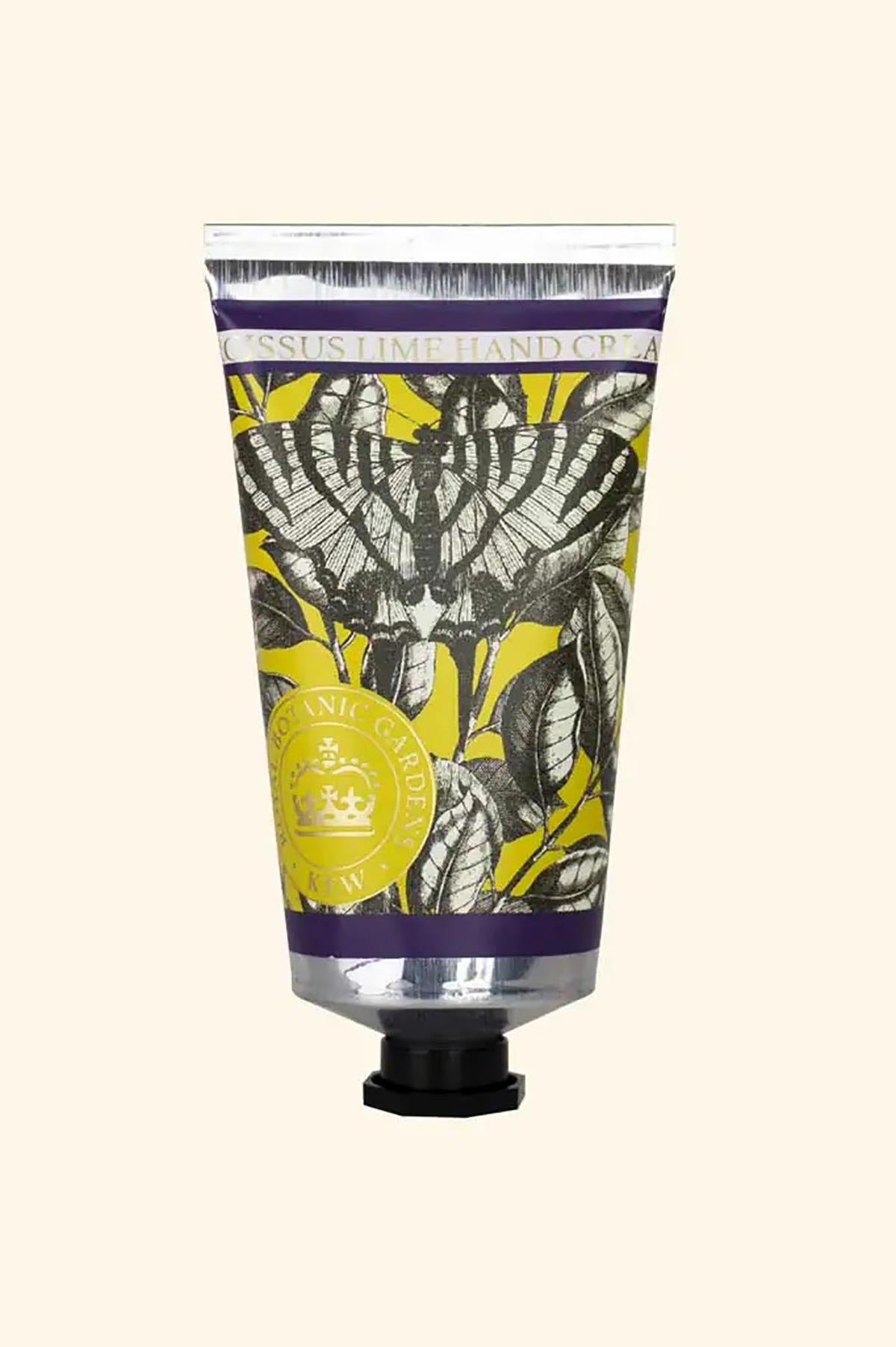 Kew Gardens Narcissus Lime Hand Cream tube by The English Soap Company at Urban Wild