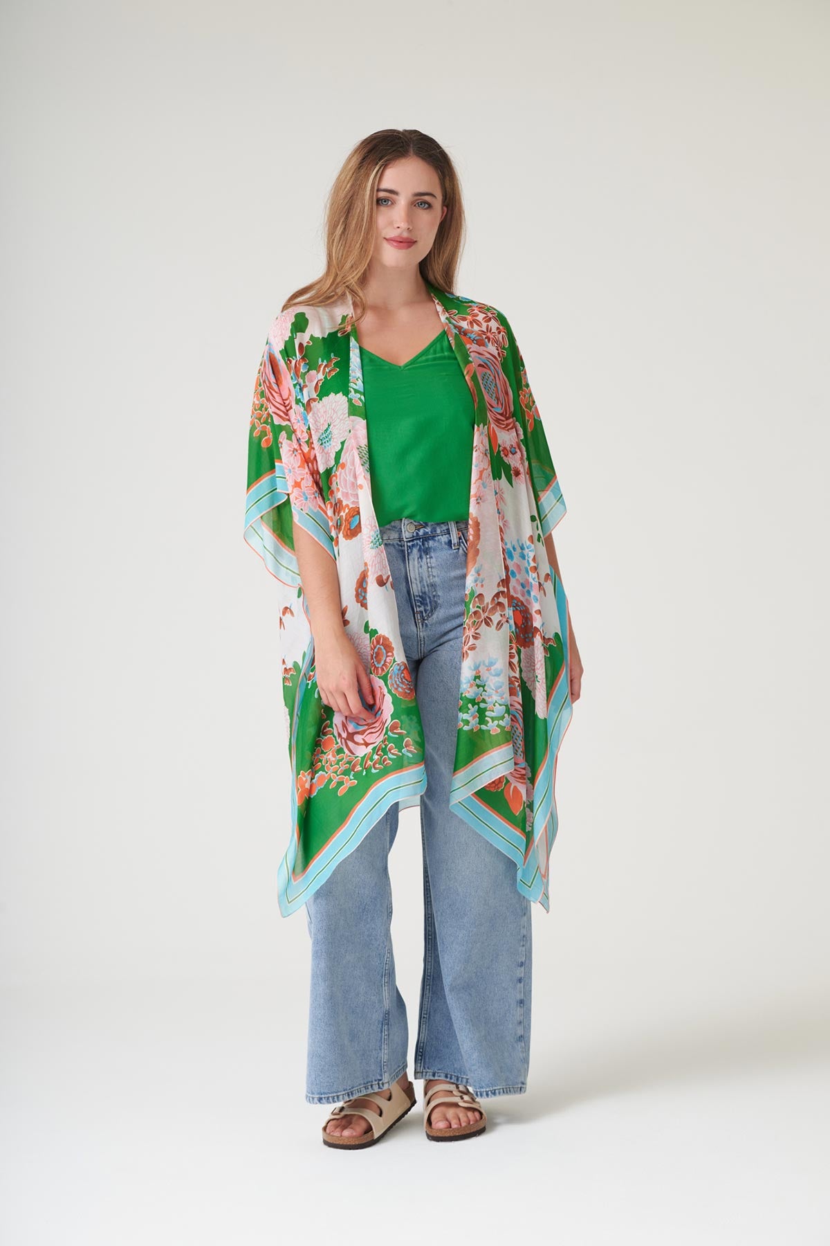 Kitsch Bouquet Green throwover by One Hundred Stars at Urban Wild
