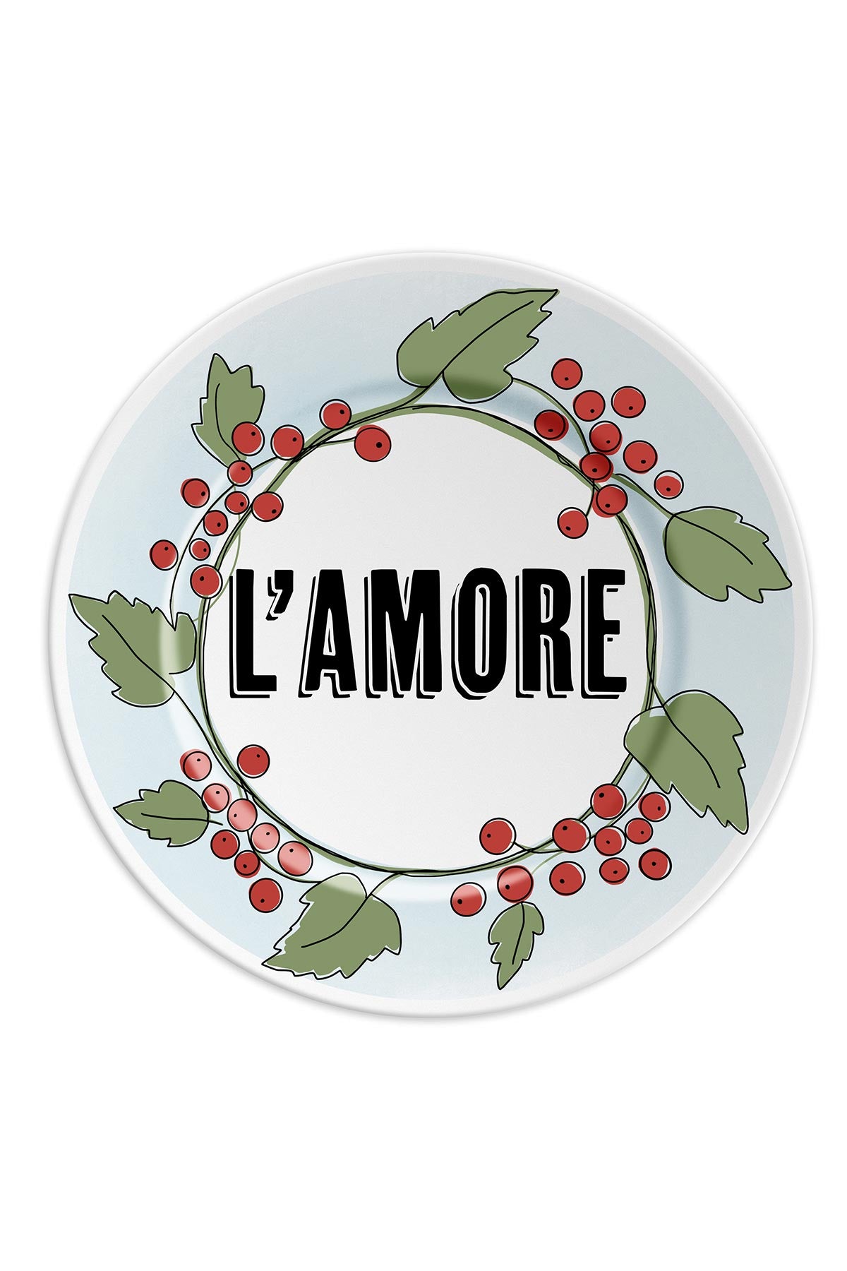 L’amore porcelain plate made in Italy by ilaria.i