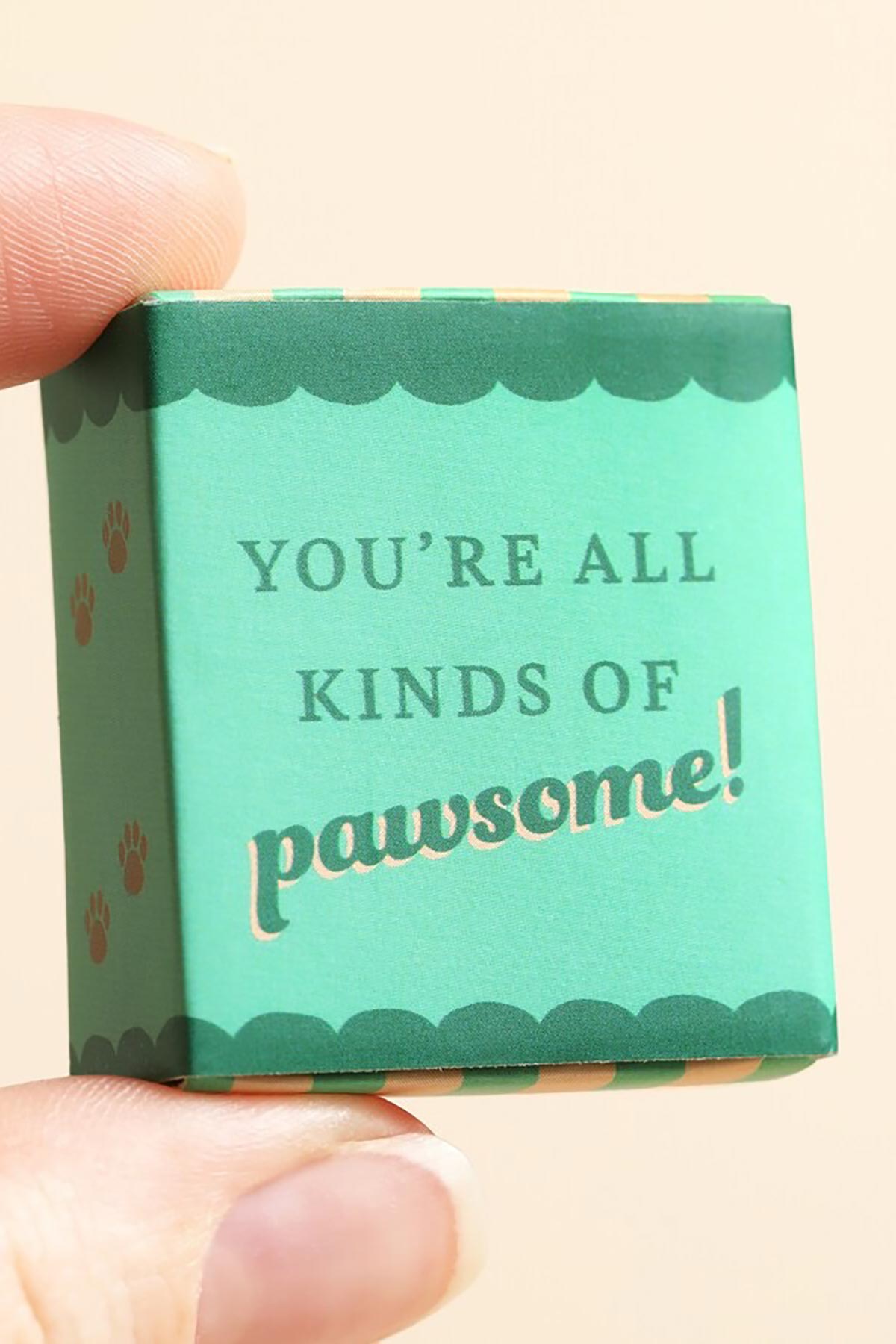 Mini ceramic sausage dog in illustrated gift box by Lisa Angel