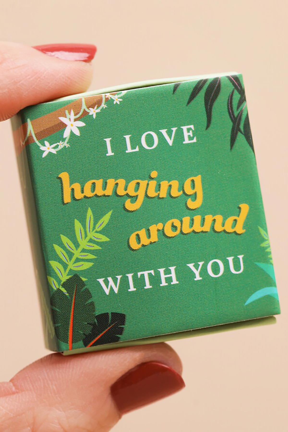 Lisa Angel Tiny Matchbox Ceramic Token Sloth gift box