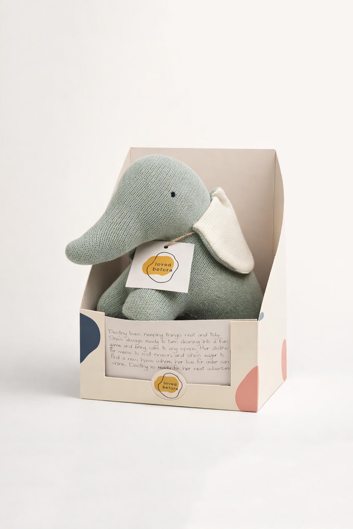 Destiny pre-loved elephant soft toy by Loved Before at Urban Wild.