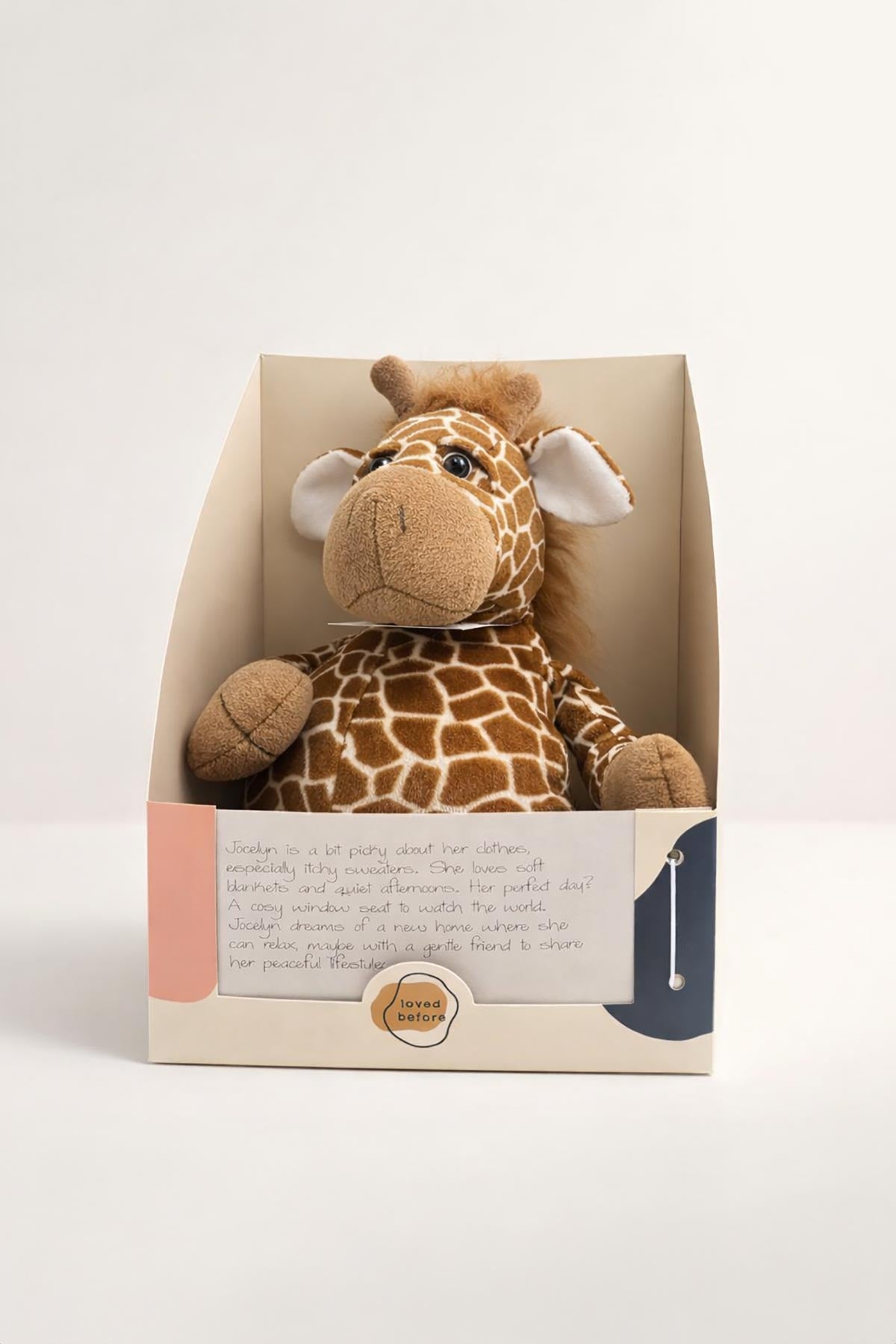 Jocelyn pre-loved giraffe soft toy by Loved Before at Urban Wild.