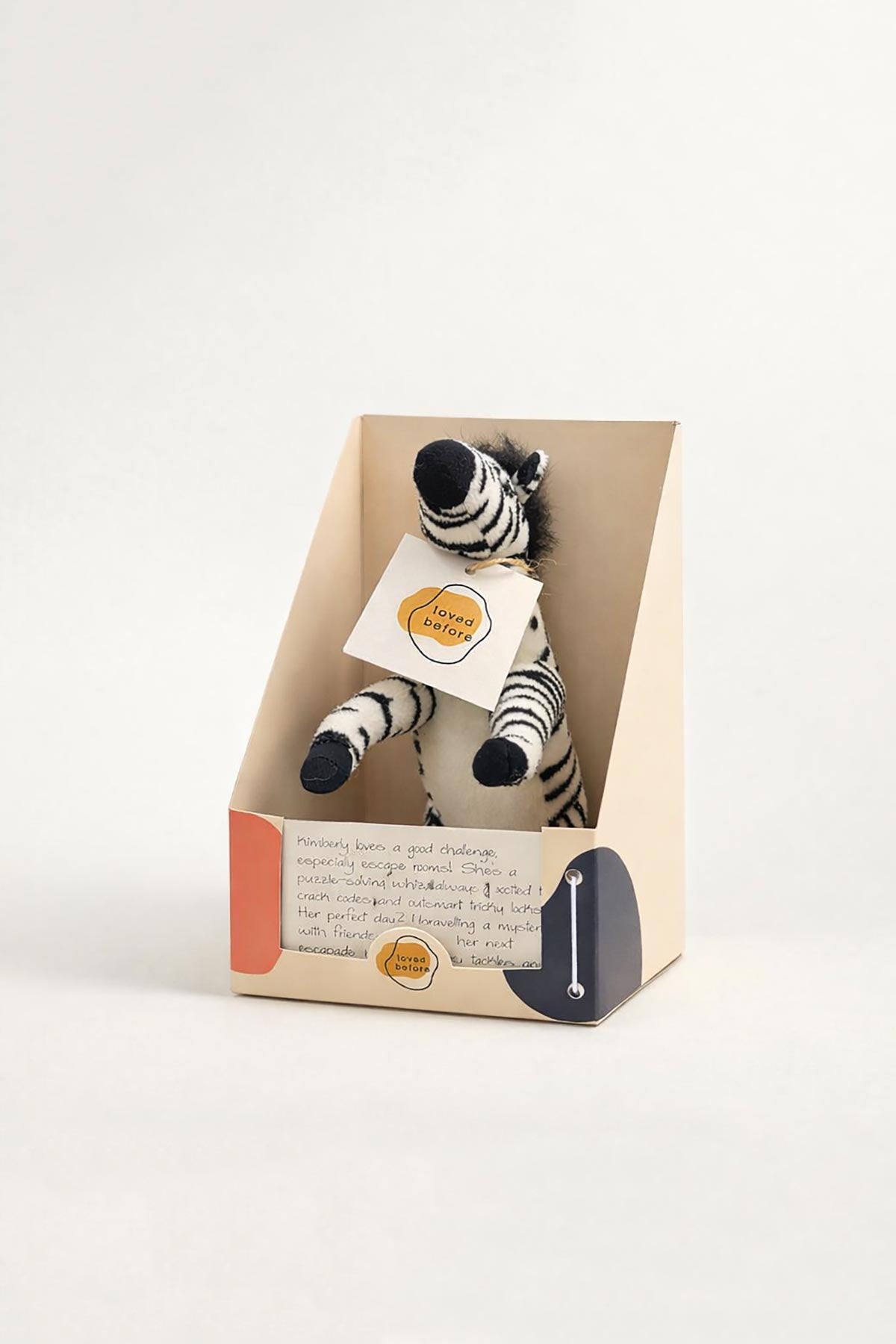 Kimberly pre-loved zebra soft toy by Loved Before at Urban Wild.