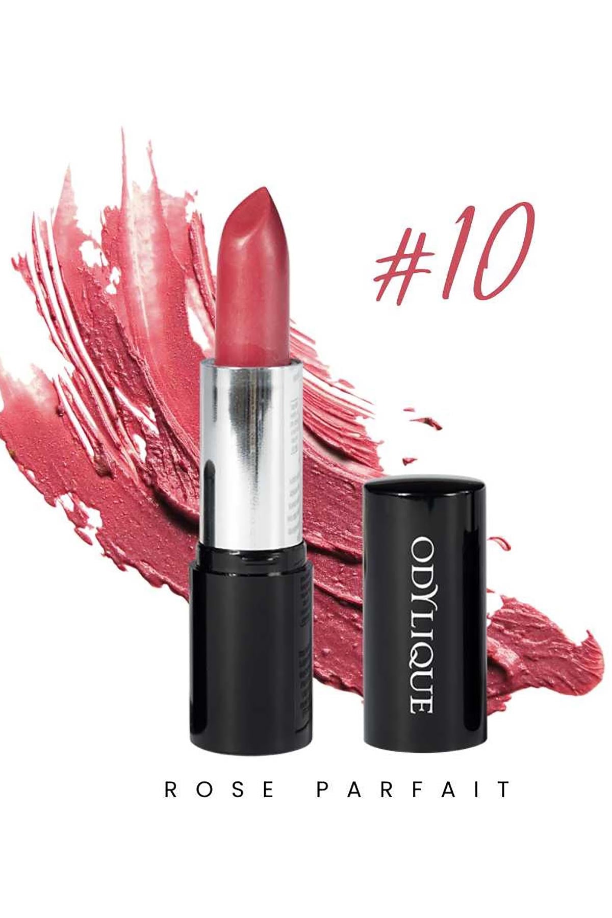 Rose Parfait organic lipstick by Odylique
