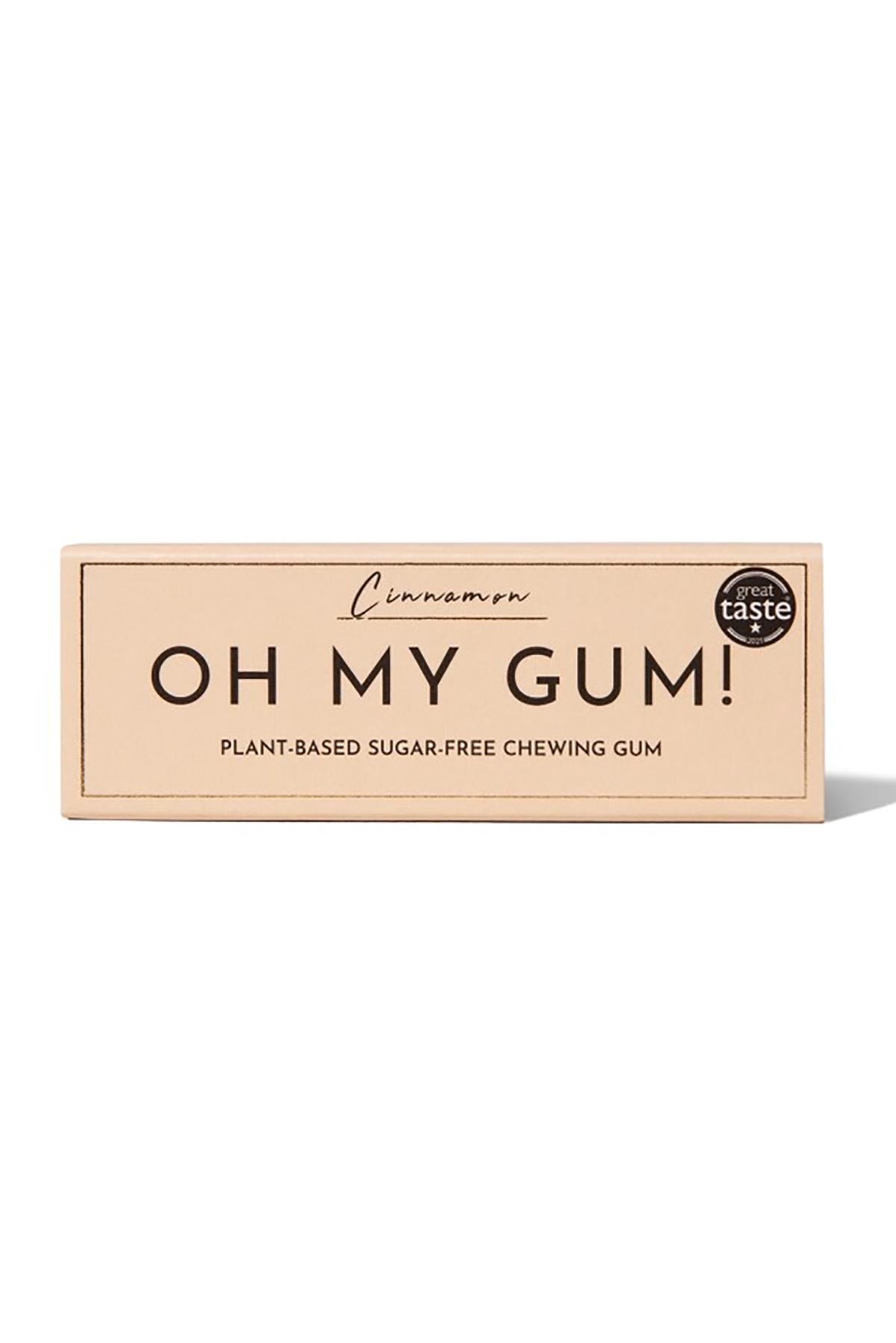 Plastic free cinnamon flavoured chewing gum