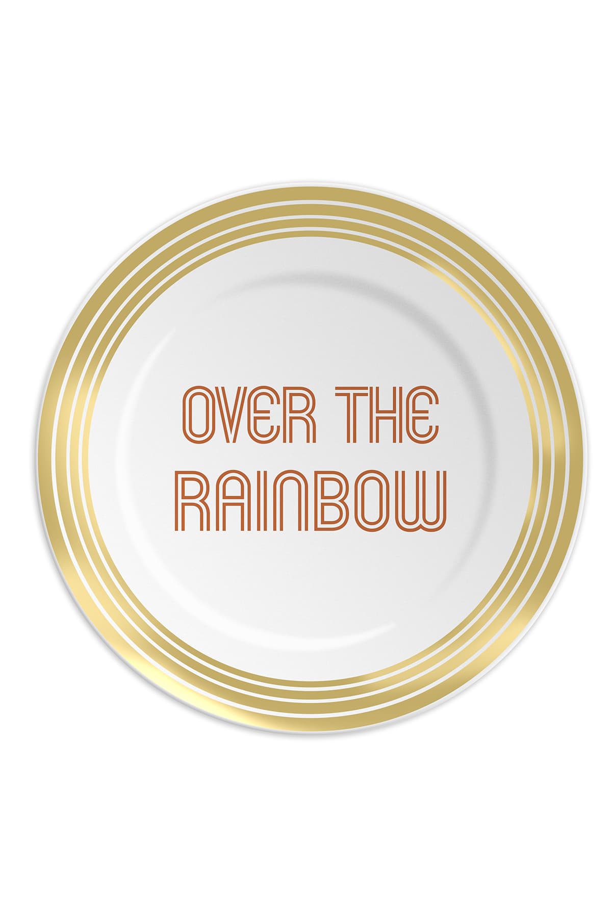 Over the Rainbow porcelain plate made in Italy by ilaria.i