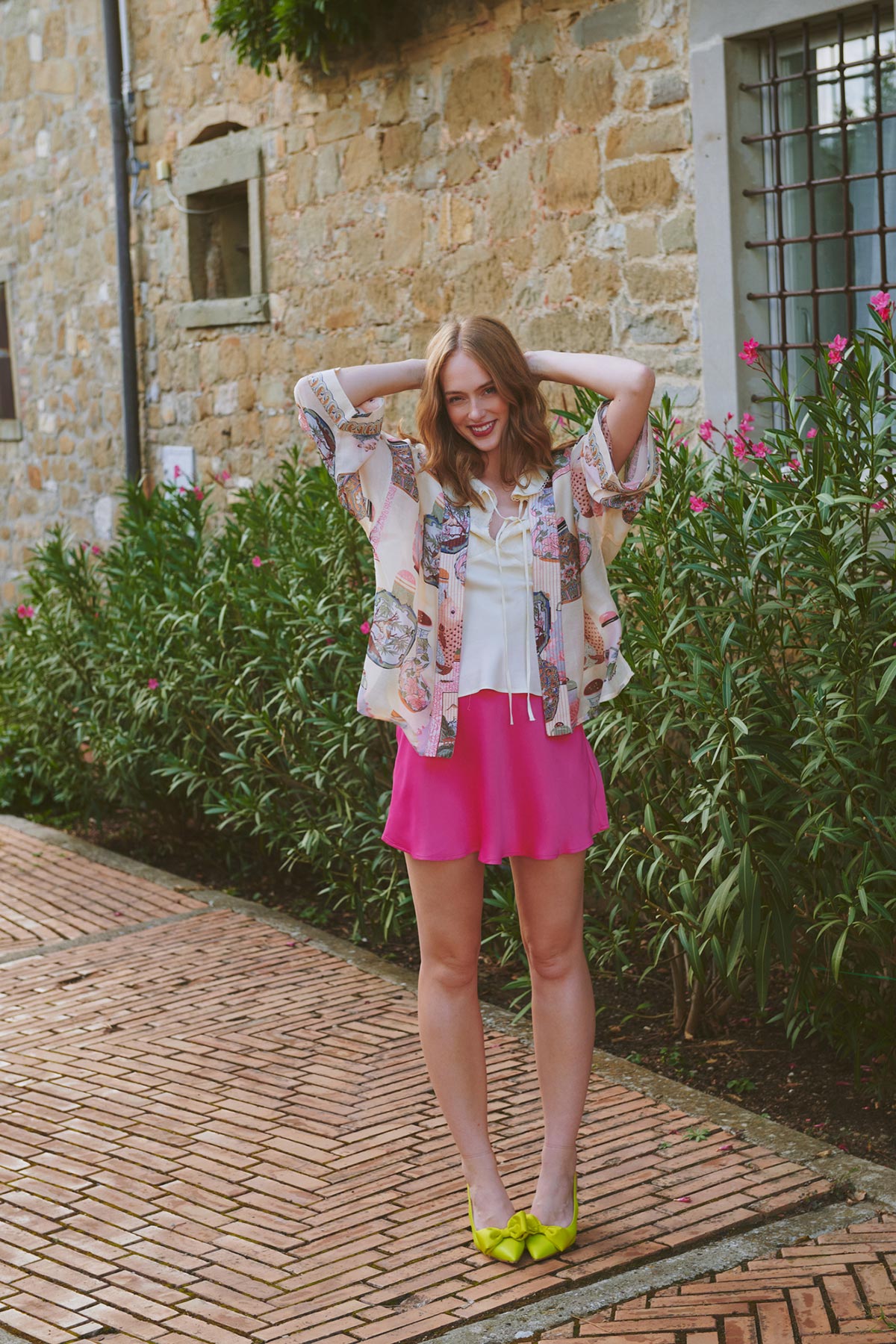 Perfume Bottles Blush kimono by One Hundred Stars at Urban Wild