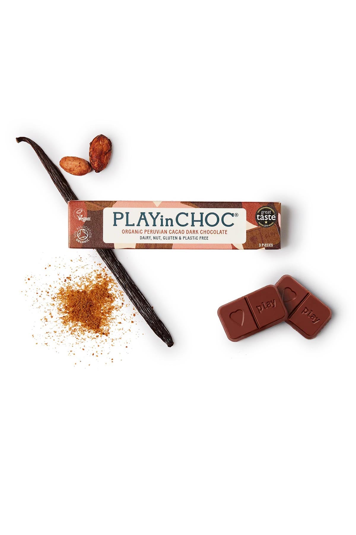 Playin Choc organic dark chocolate 30g at Urban Wild