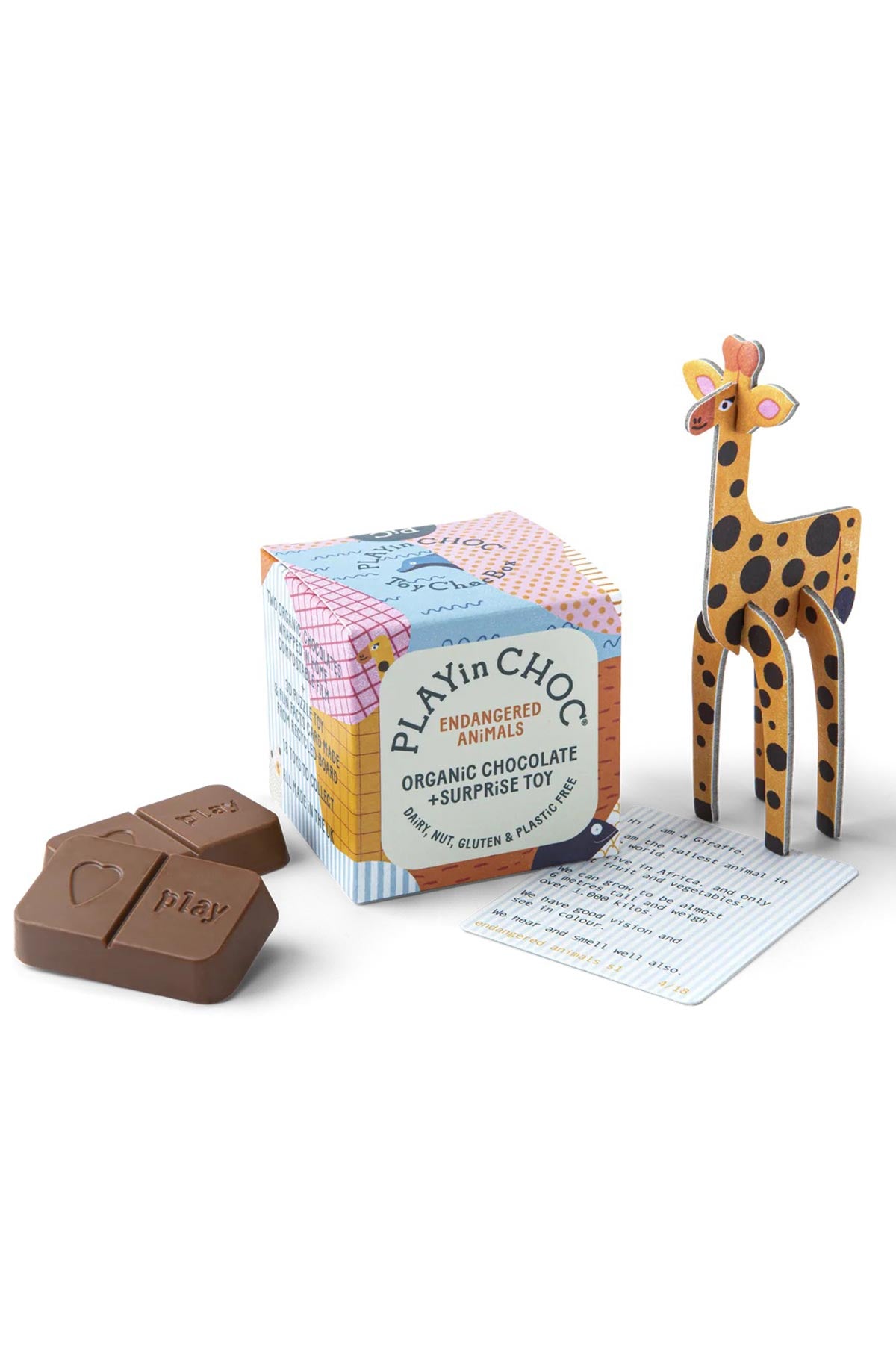 PLAYin CHOC Endangered Animals ToyChoc box